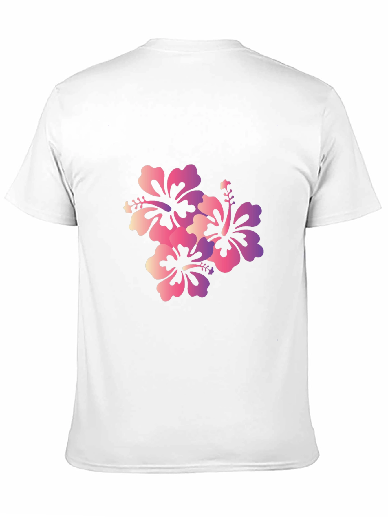 Mens Black Floral Print Short Sleeve T-Shirt