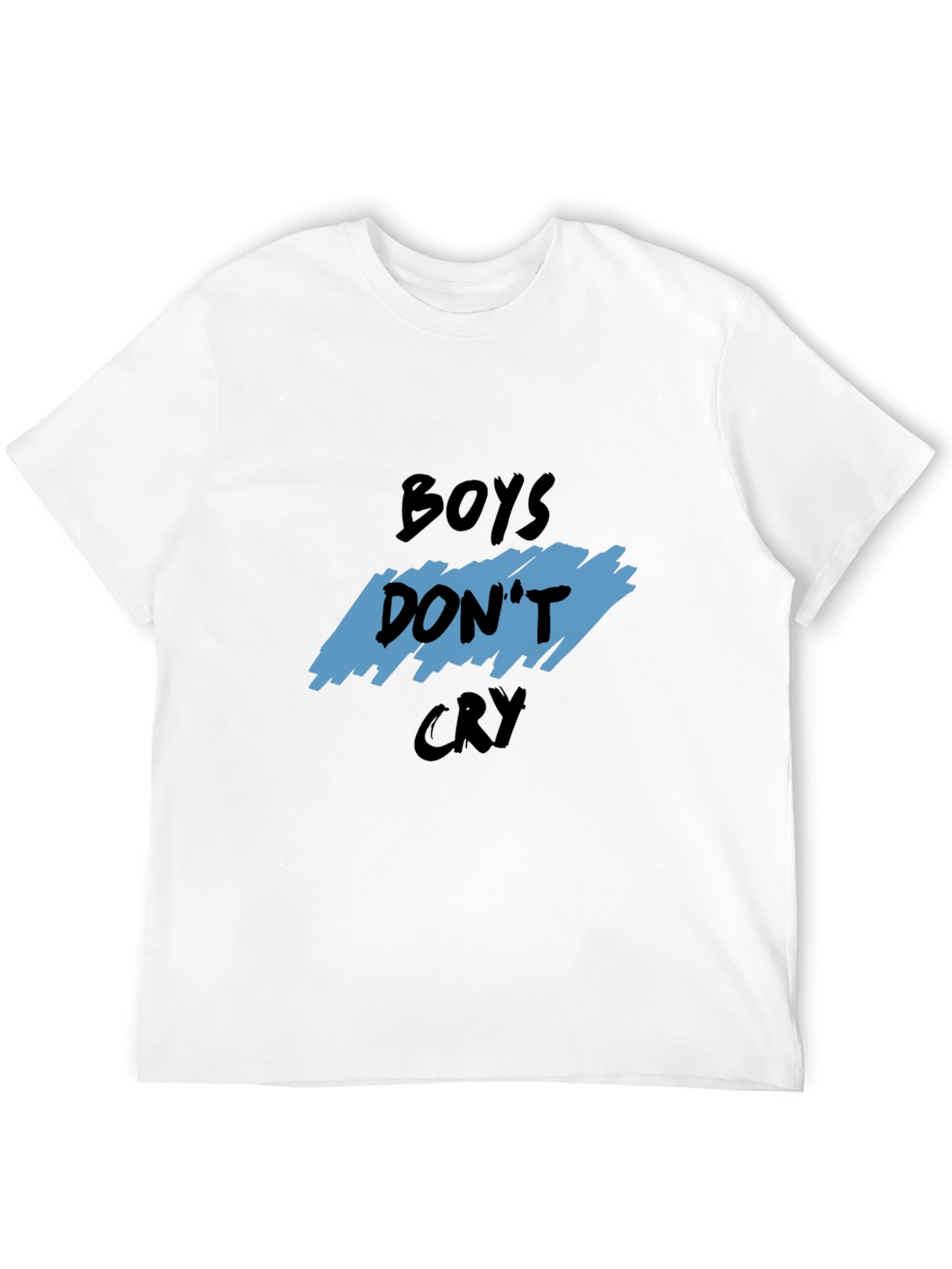 Boys Dont Cry Graphic Tee - Trendy Black T-Shirt