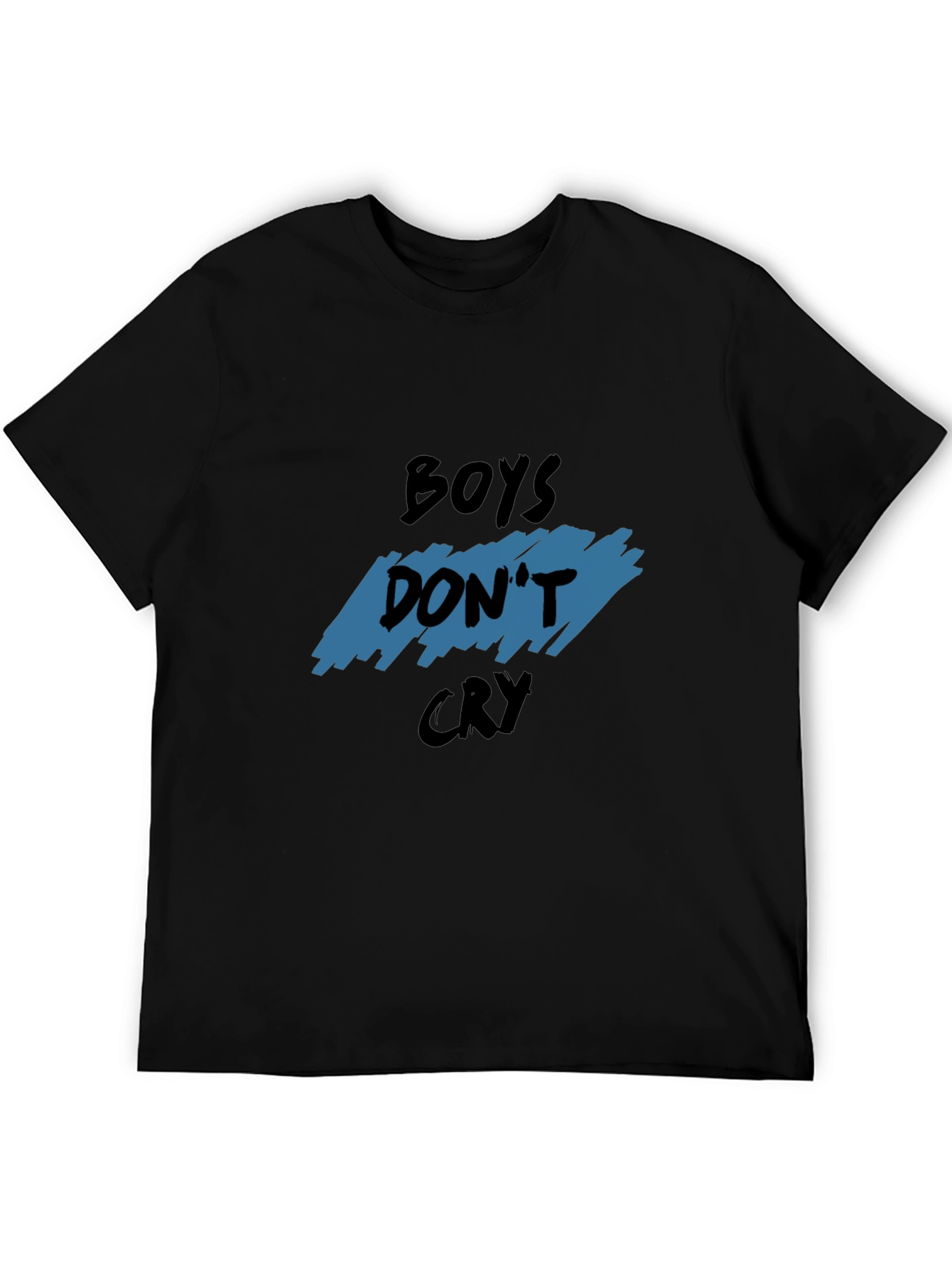 Boys Dont Cry Graphic Tee - Trendy Black T-Shirt