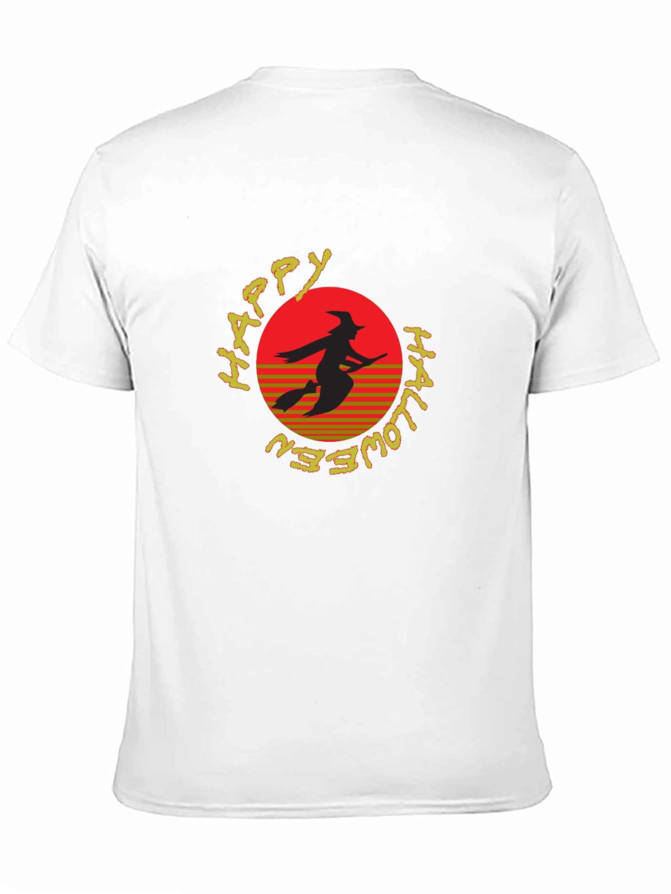 Happy Halloween Witch Silhouette T-Shirt