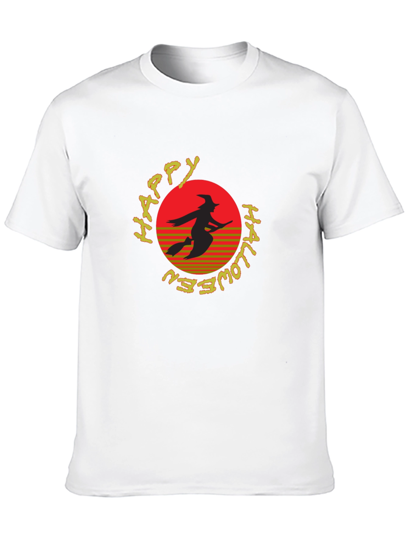 Happy Halloween Witch Silhouette T-Shirt