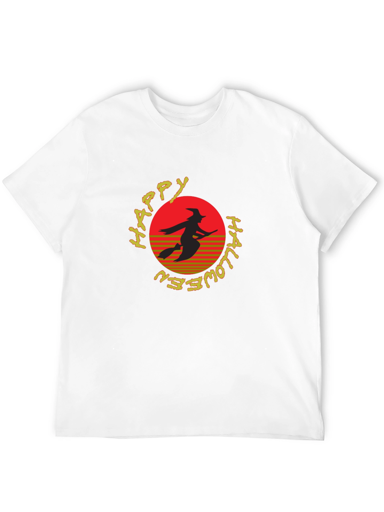 Happy Halloween Witch Silhouette T-Shirt