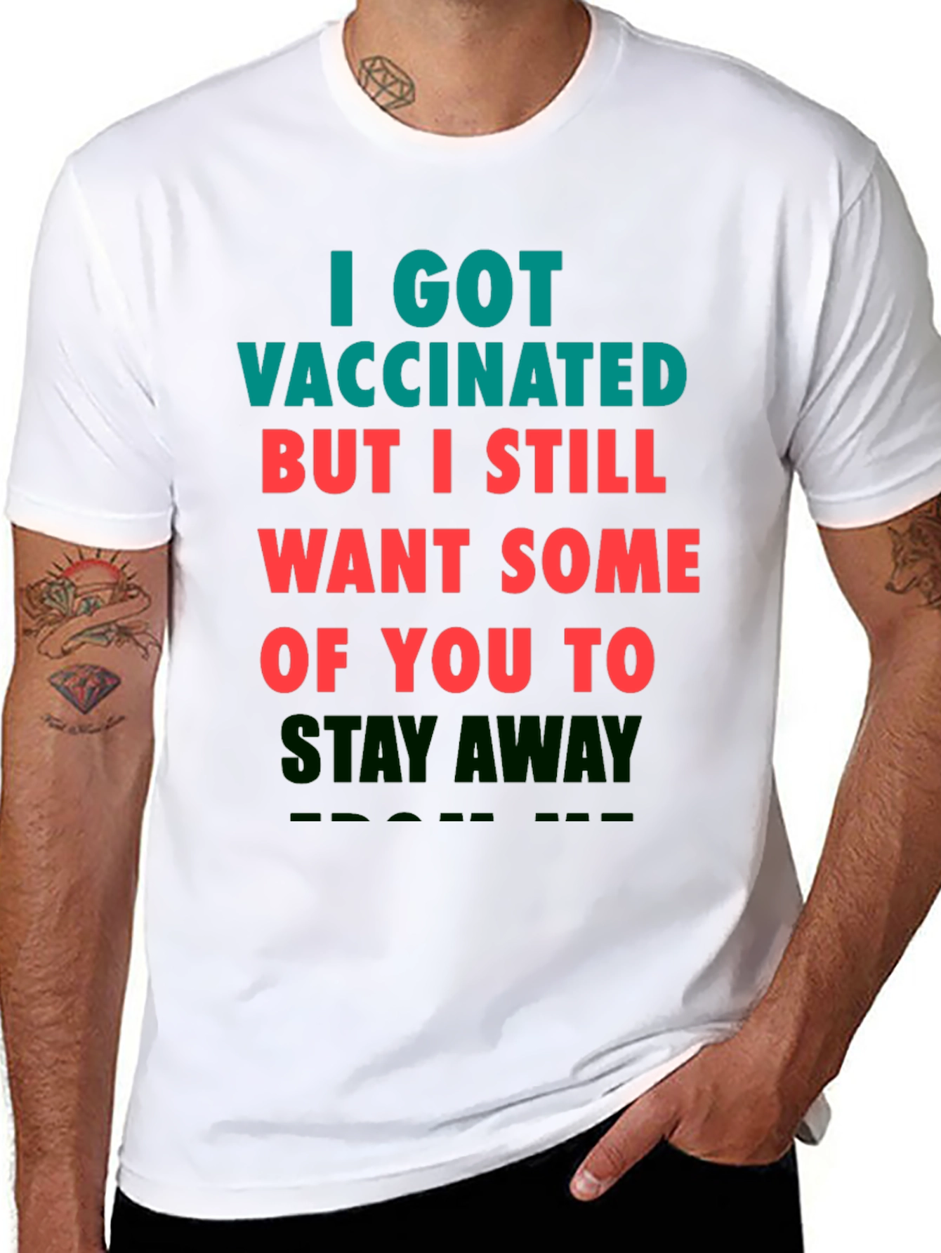 Vaccinated Graphic Tee - Stay Away!