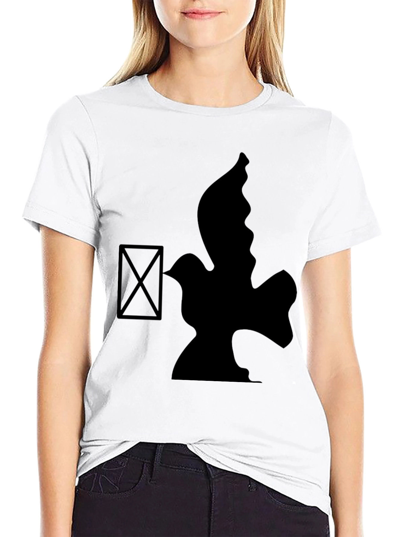 Black Dove Graphic Tee - Stylish Comfort