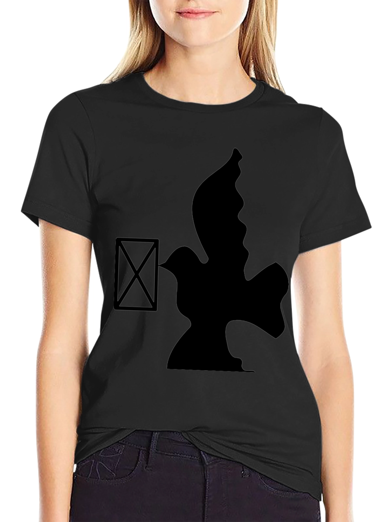 Black Dove Graphic Tee - Stylish Comfort