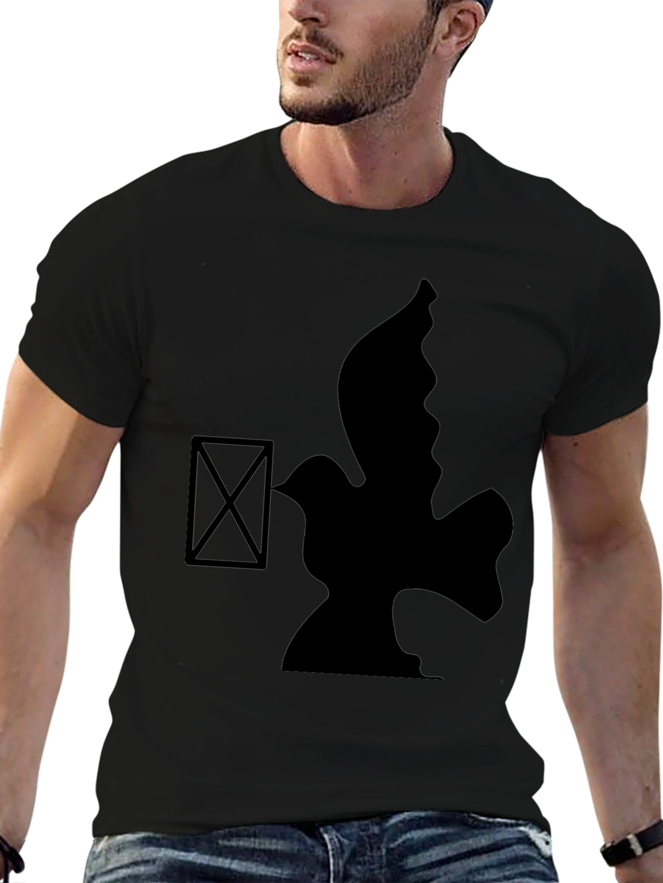 Black Dove Graphic Tee - Stylish Comfort