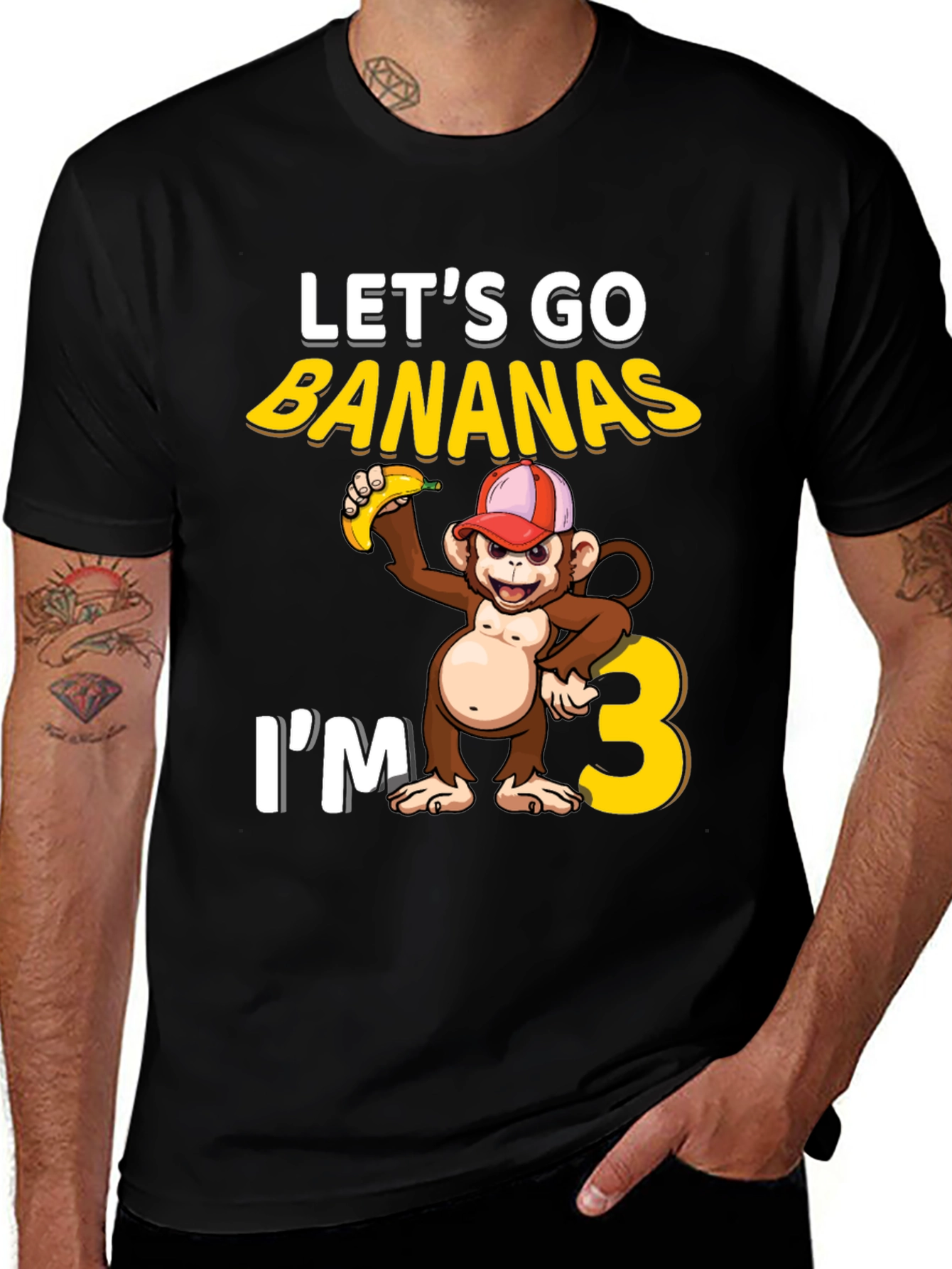 Lets Go Bananas 3rd Birthday T-Shirt