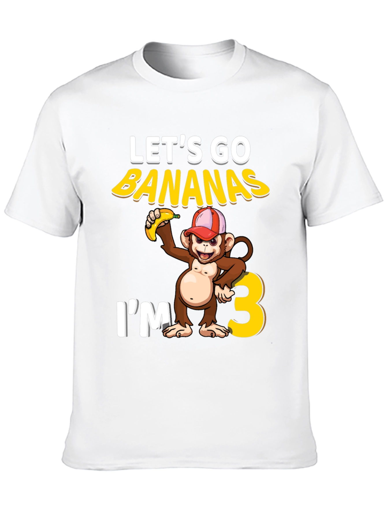 Lets Go Bananas 3rd Birthday T-Shirt