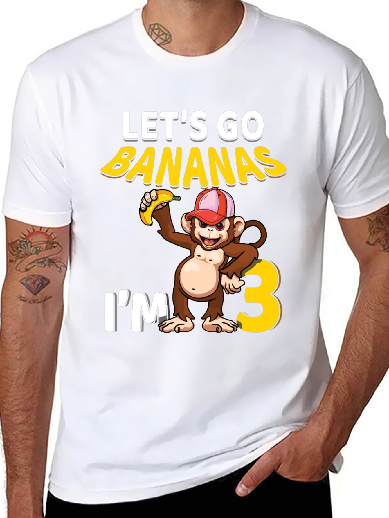 Lets Go Bananas 3rd Birthday T-Shirt