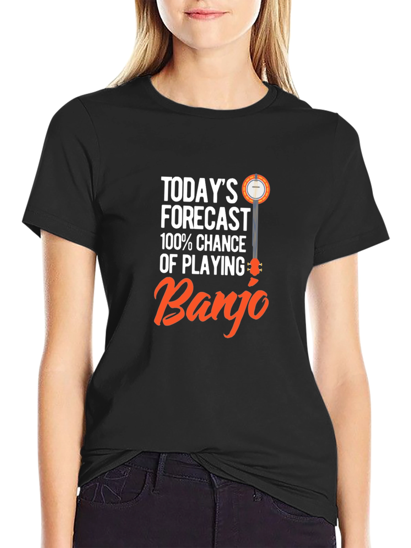 Banjo Forecast T-Shirt - 100% Chance of Playing