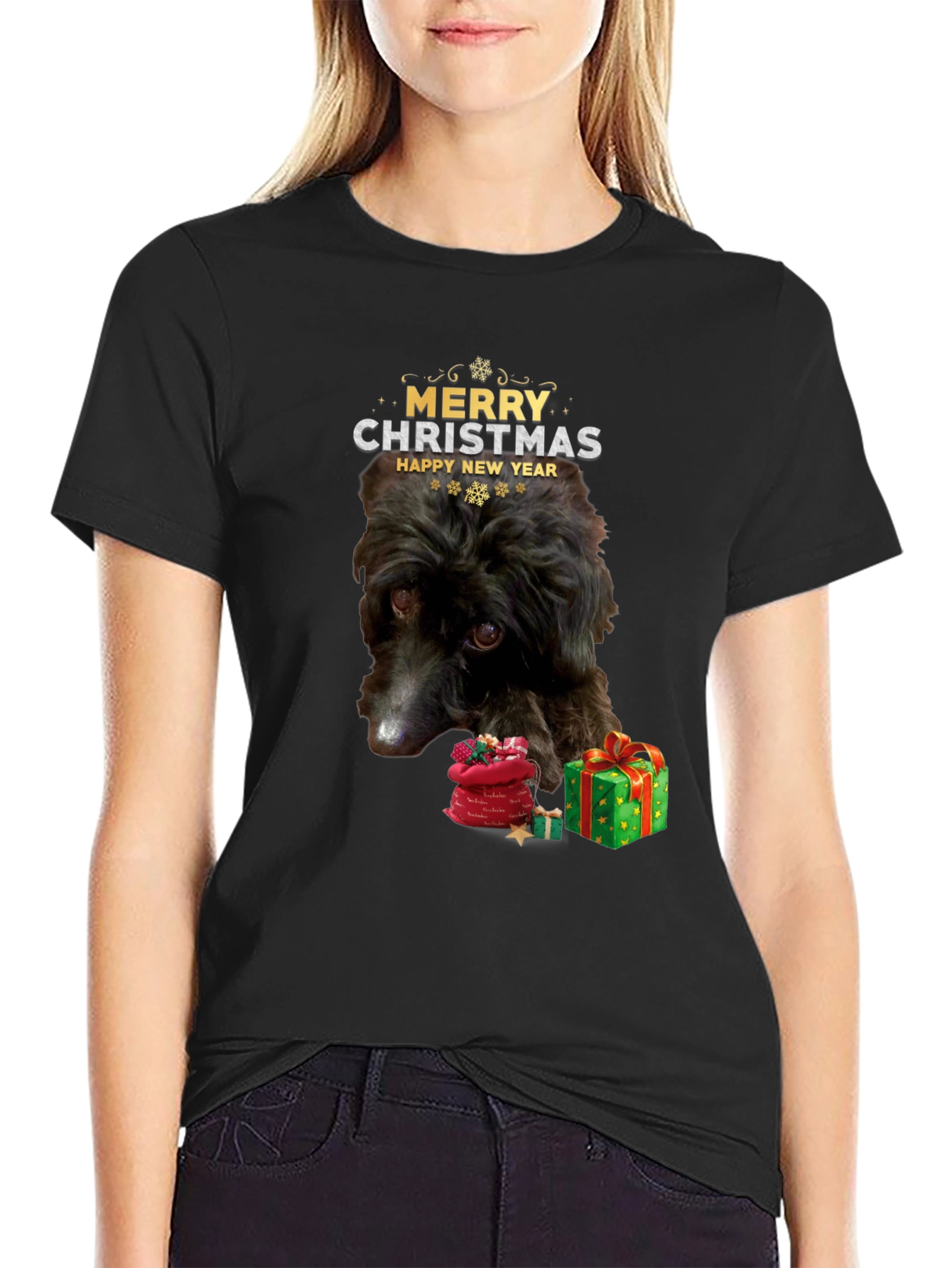 Festive Dog Christmas T-Shirt