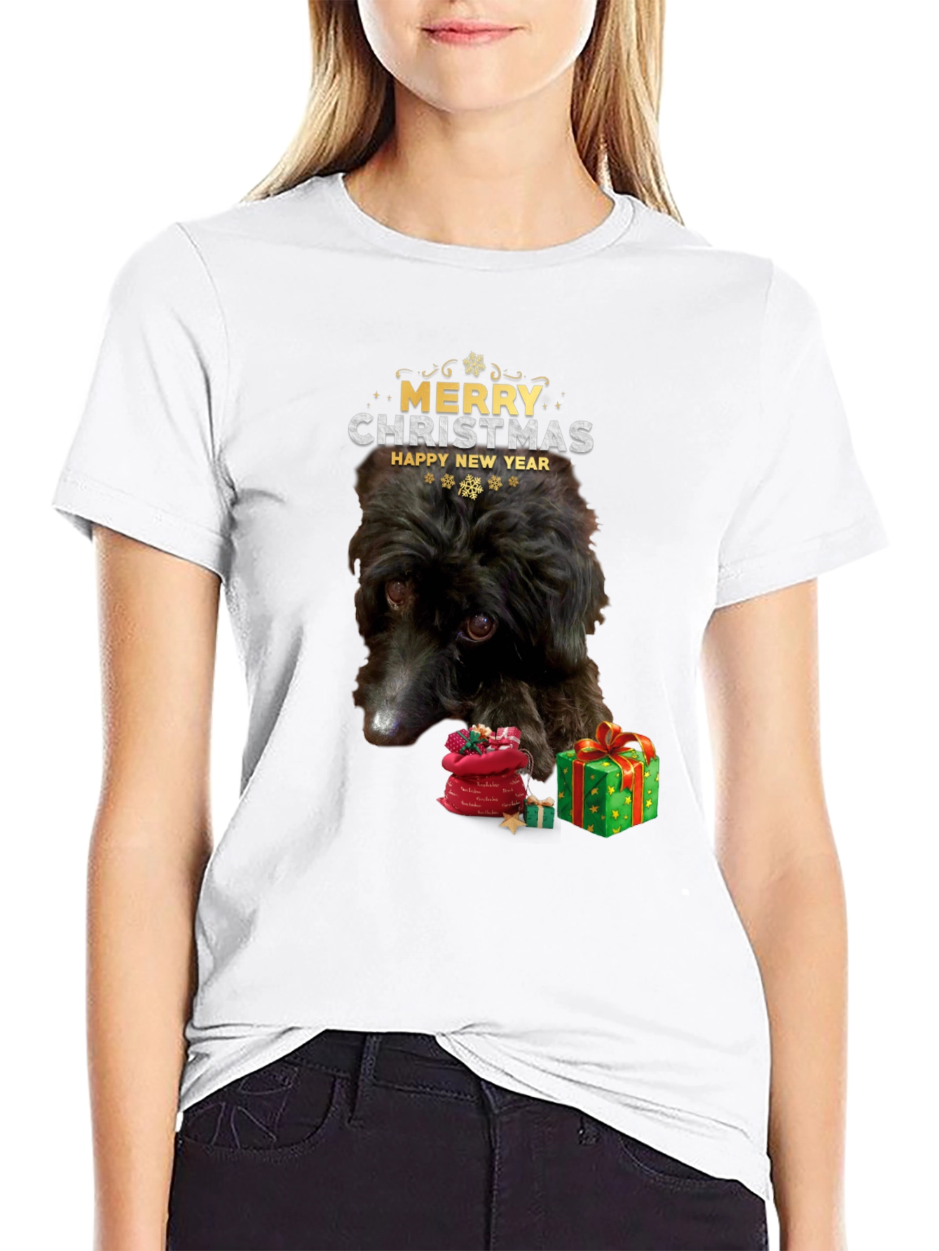 Festive Dog Christmas T-Shirt