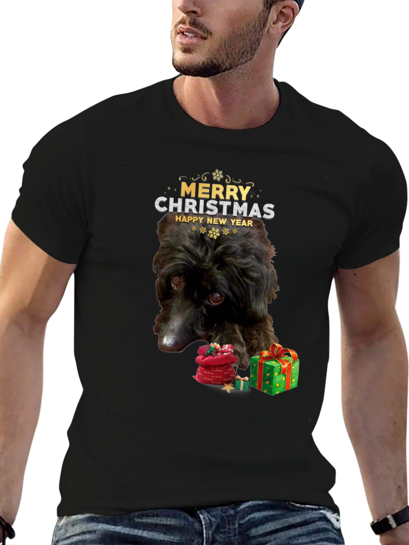 Festive Dog Christmas T-Shirt