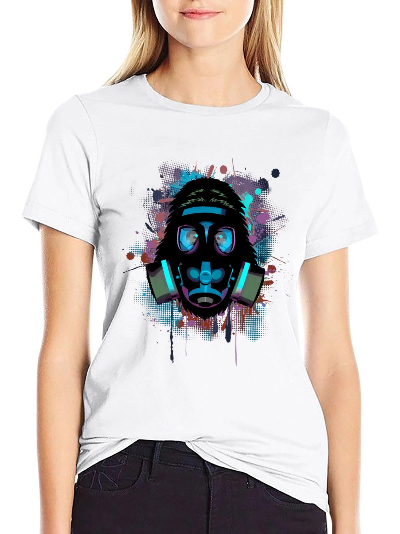 Graphic Gas Mask T-Shirt - Urban Style