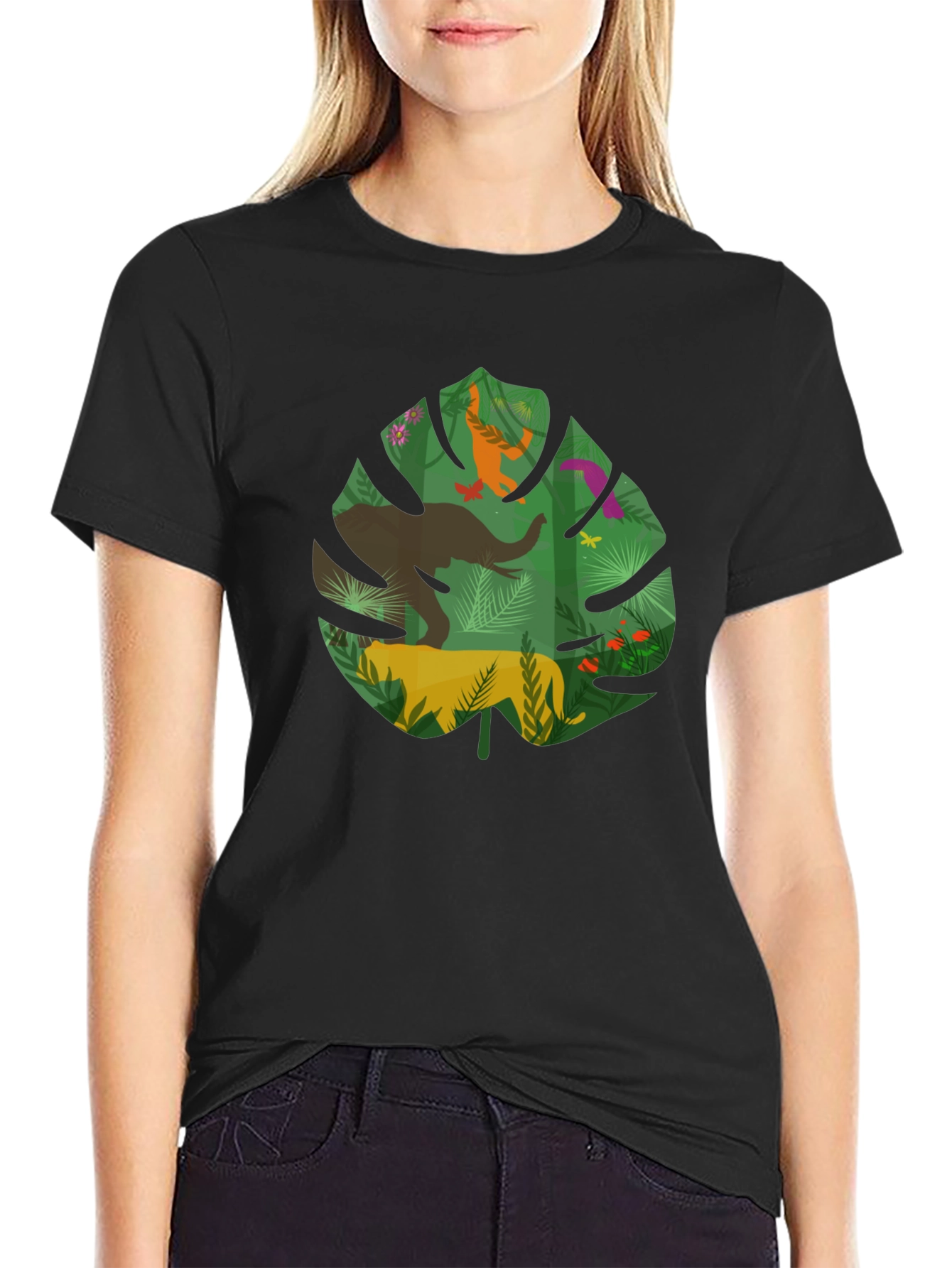 Jungle Leaf Graphic T-Shirt