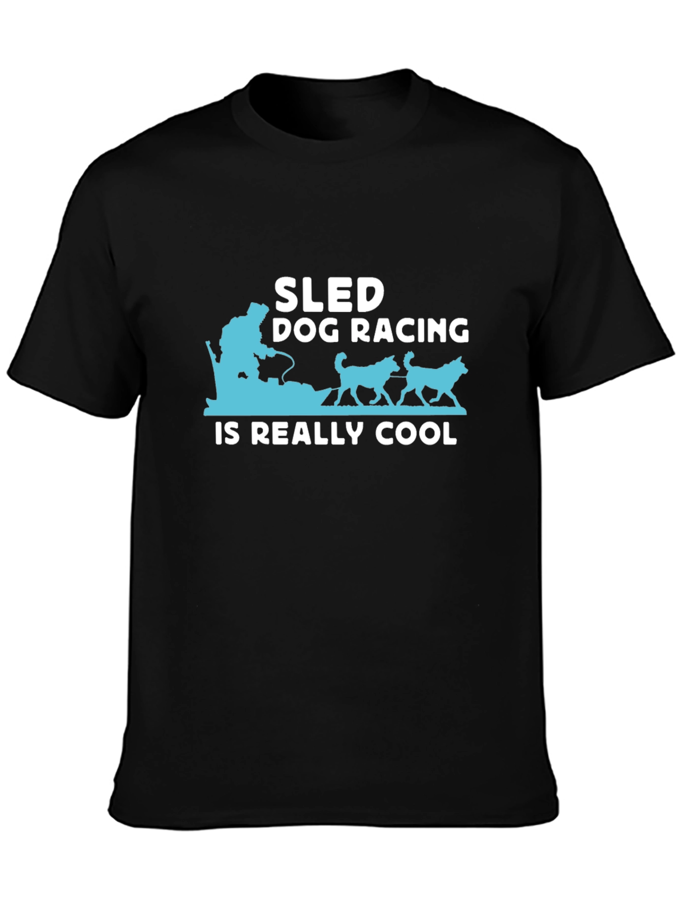 Sled Dog Racing T-Shirt - Cool Graphic Tee