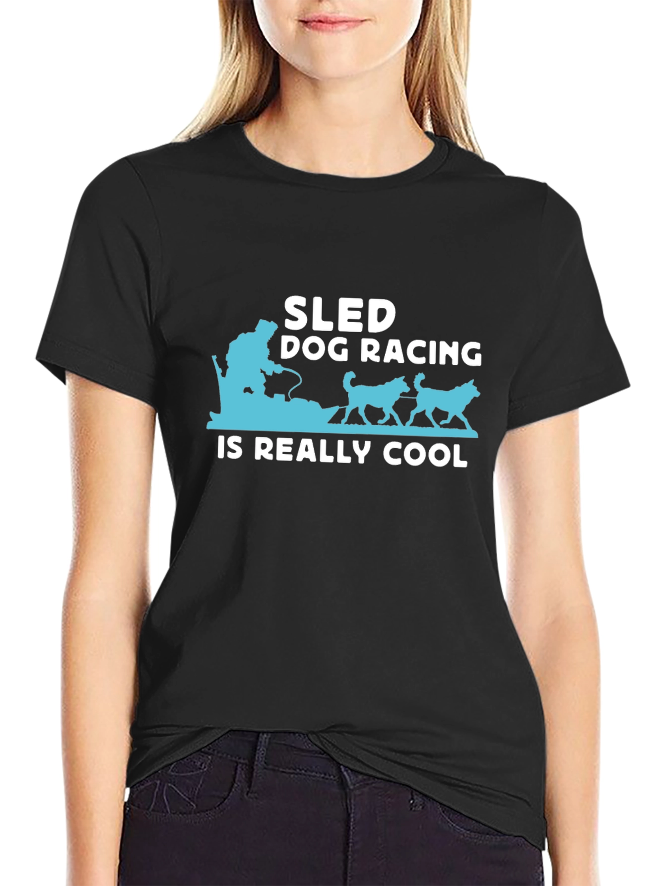 Sled Dog Racing T-Shirt - Cool Graphic Tee