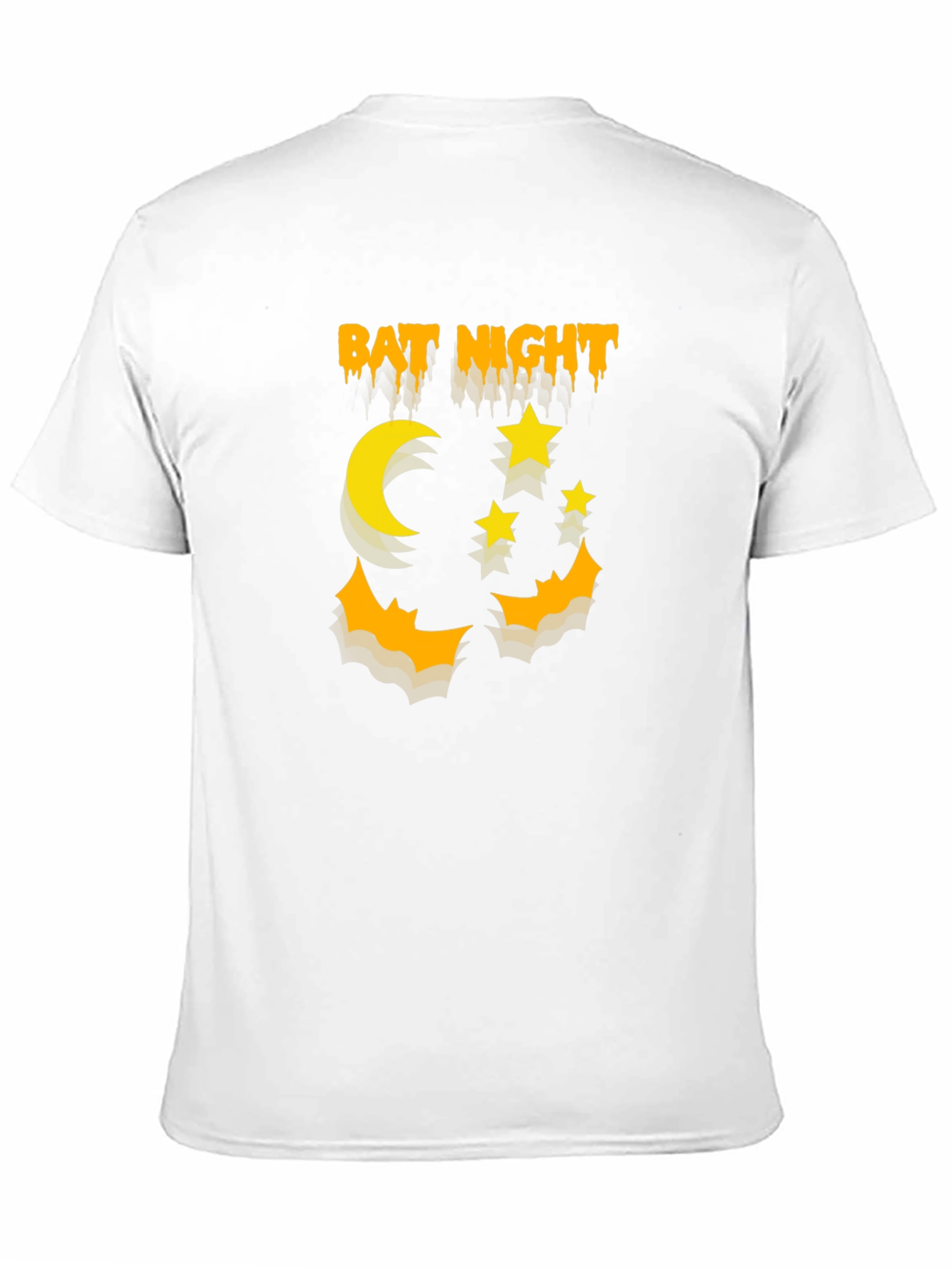 Bat Night Graphic T-Shirt Halloween Shirt