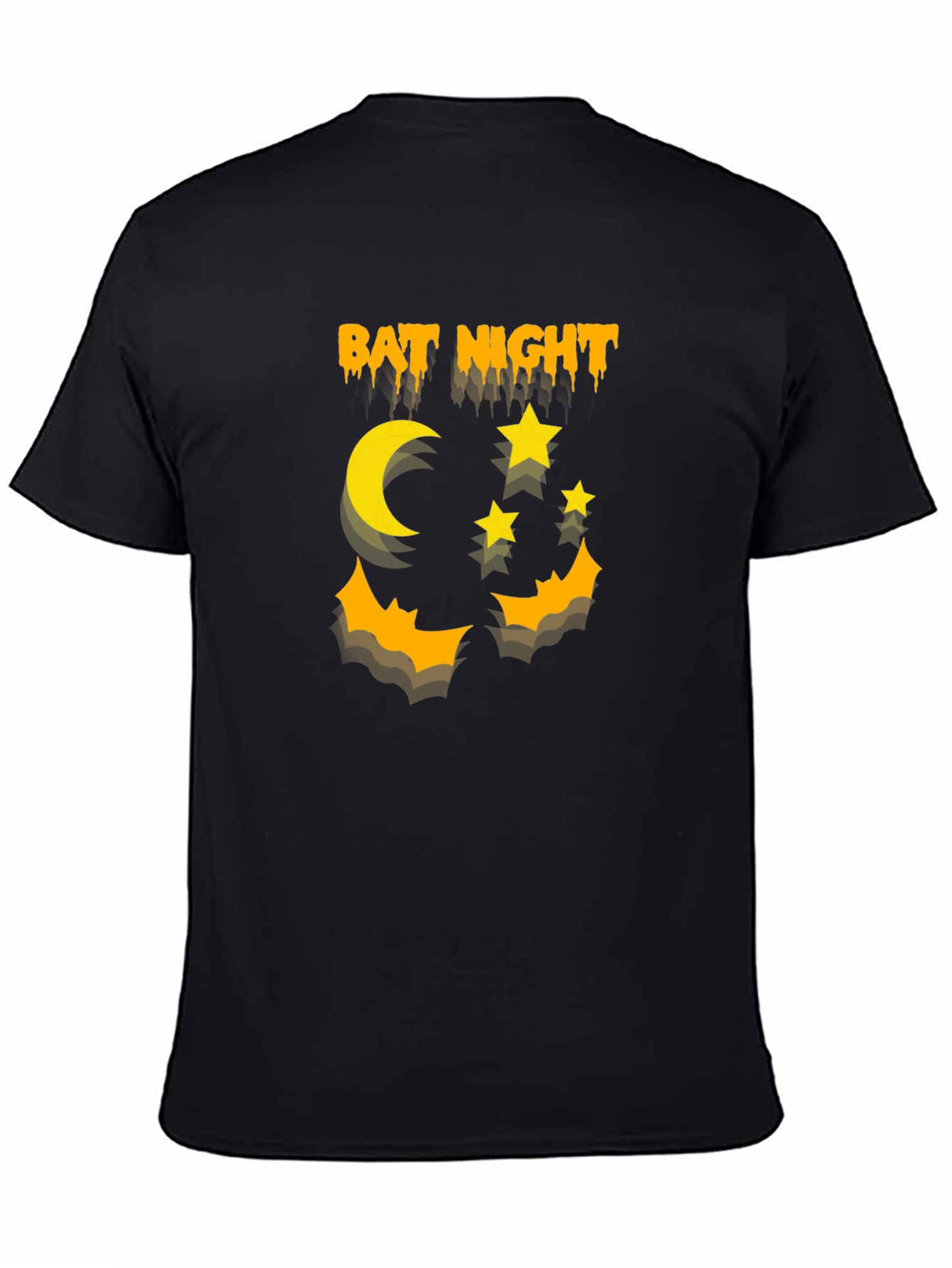 Bat Night Graphic T-Shirt Halloween Shirt