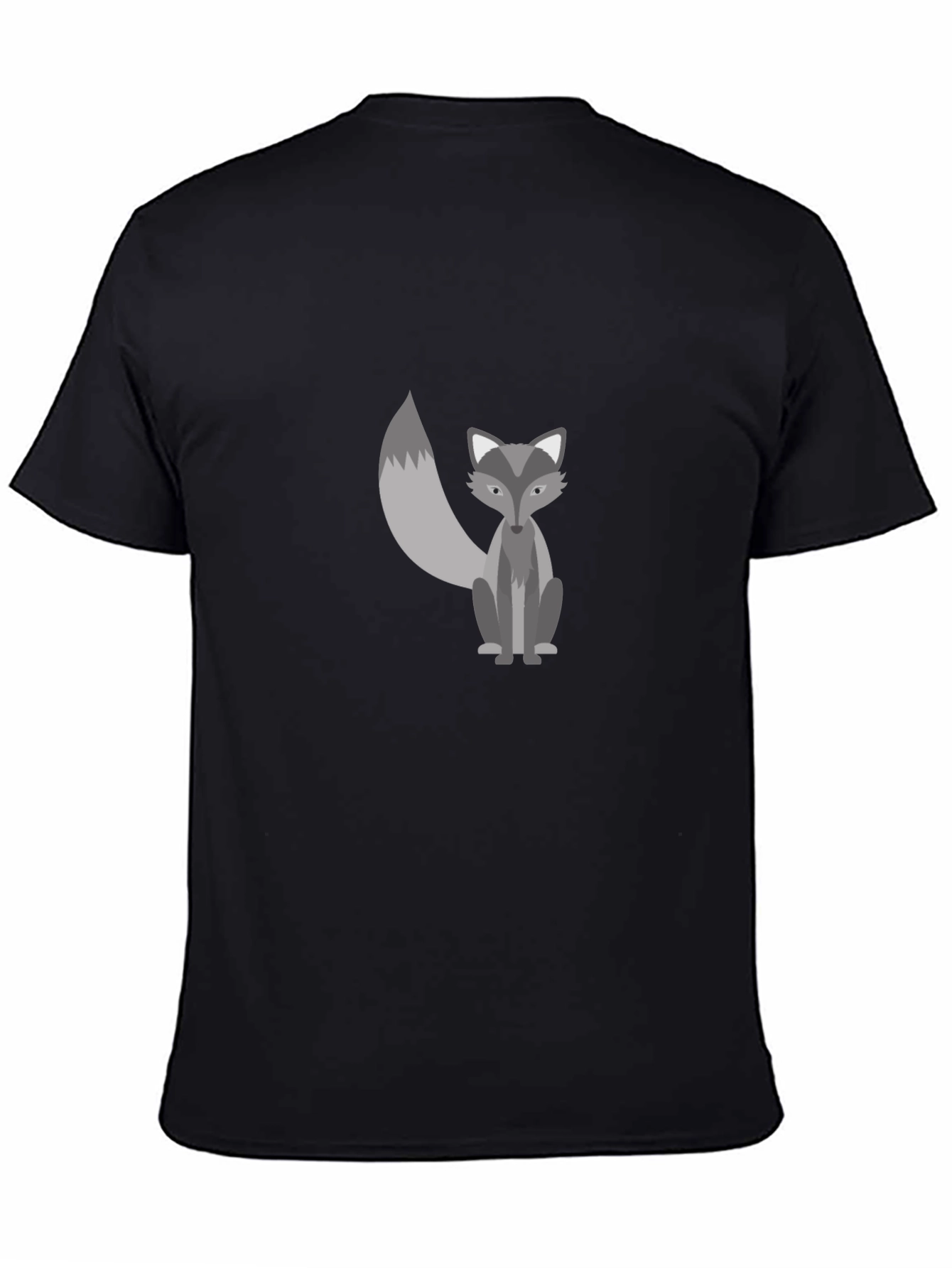 Fox Graphic Print T-Shirt - Casual Mens Tee