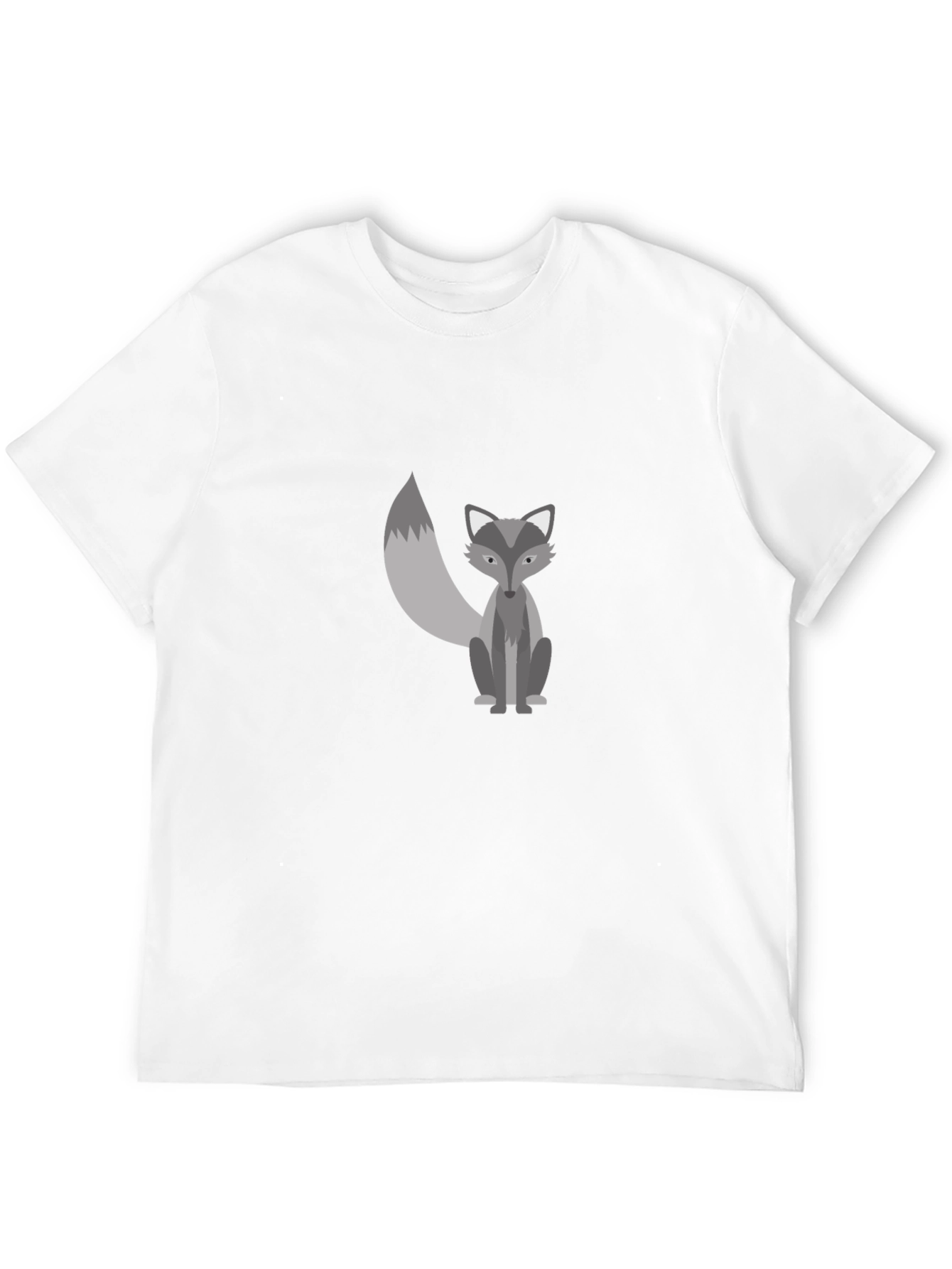 Fox Graphic Print T-Shirt - Casual Mens Tee