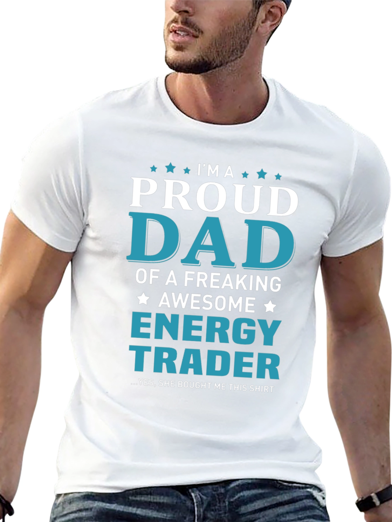 Proud Dad Energy Trader Graphic T-Shirt