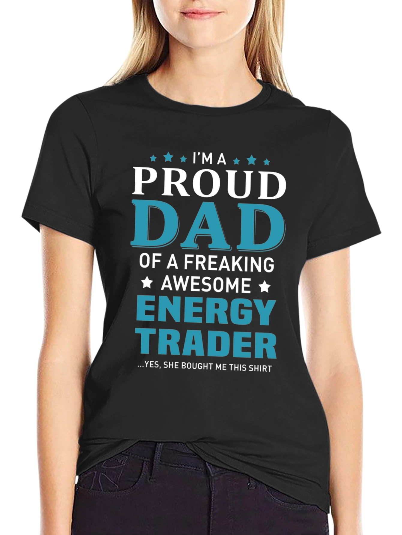 Proud Dad Energy Trader Graphic T-Shirt