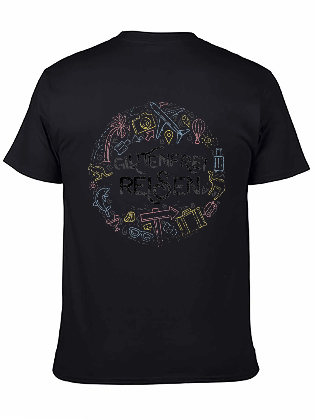 Glutenfrei Reisen T-Shirt - Travel Lover Tee