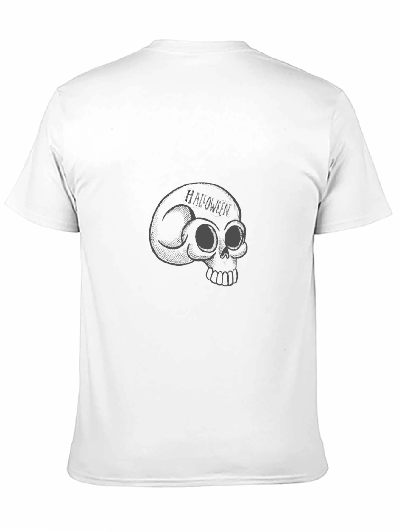 Skull Graphic Print Black T-Shirt