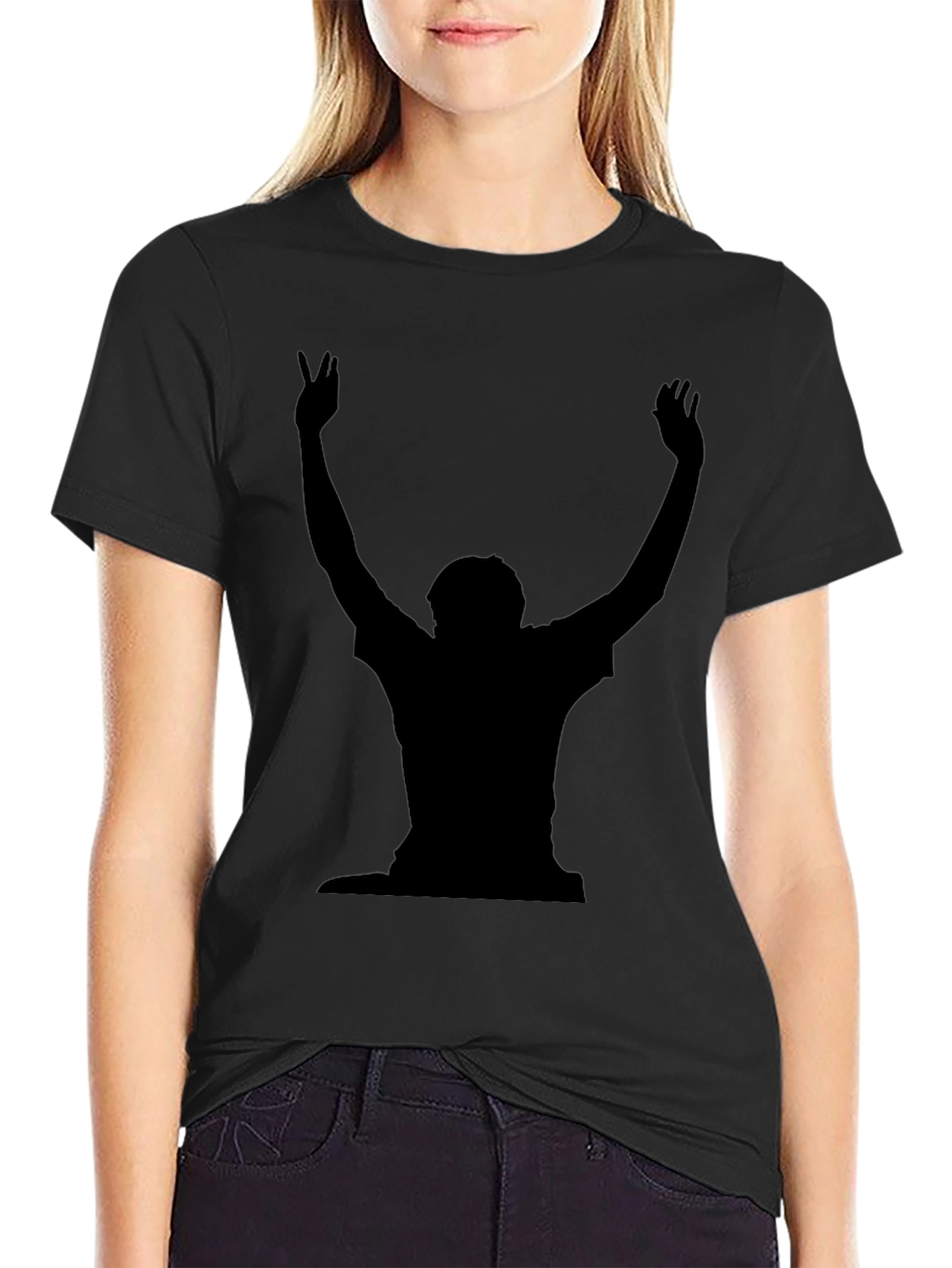 Silhouette Graphic T-Shirt - Black