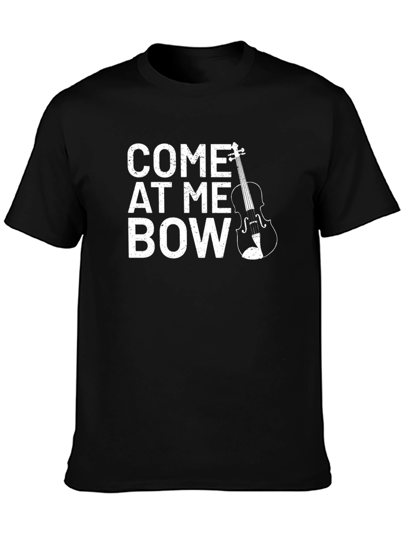 Come At Me Bow Black Graphic Tee