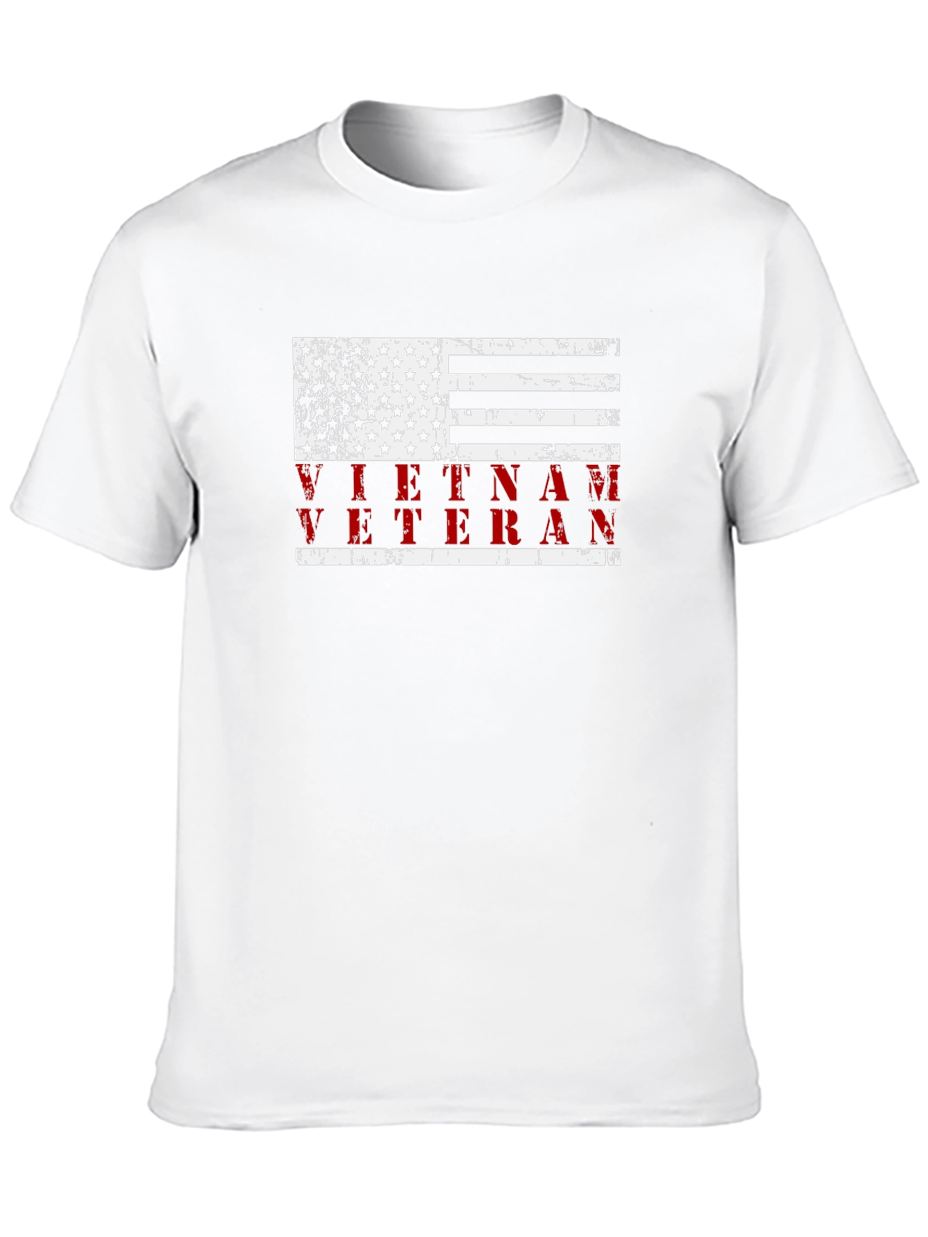 Vietnam Veteran American Flag Graphic T-Shirt
