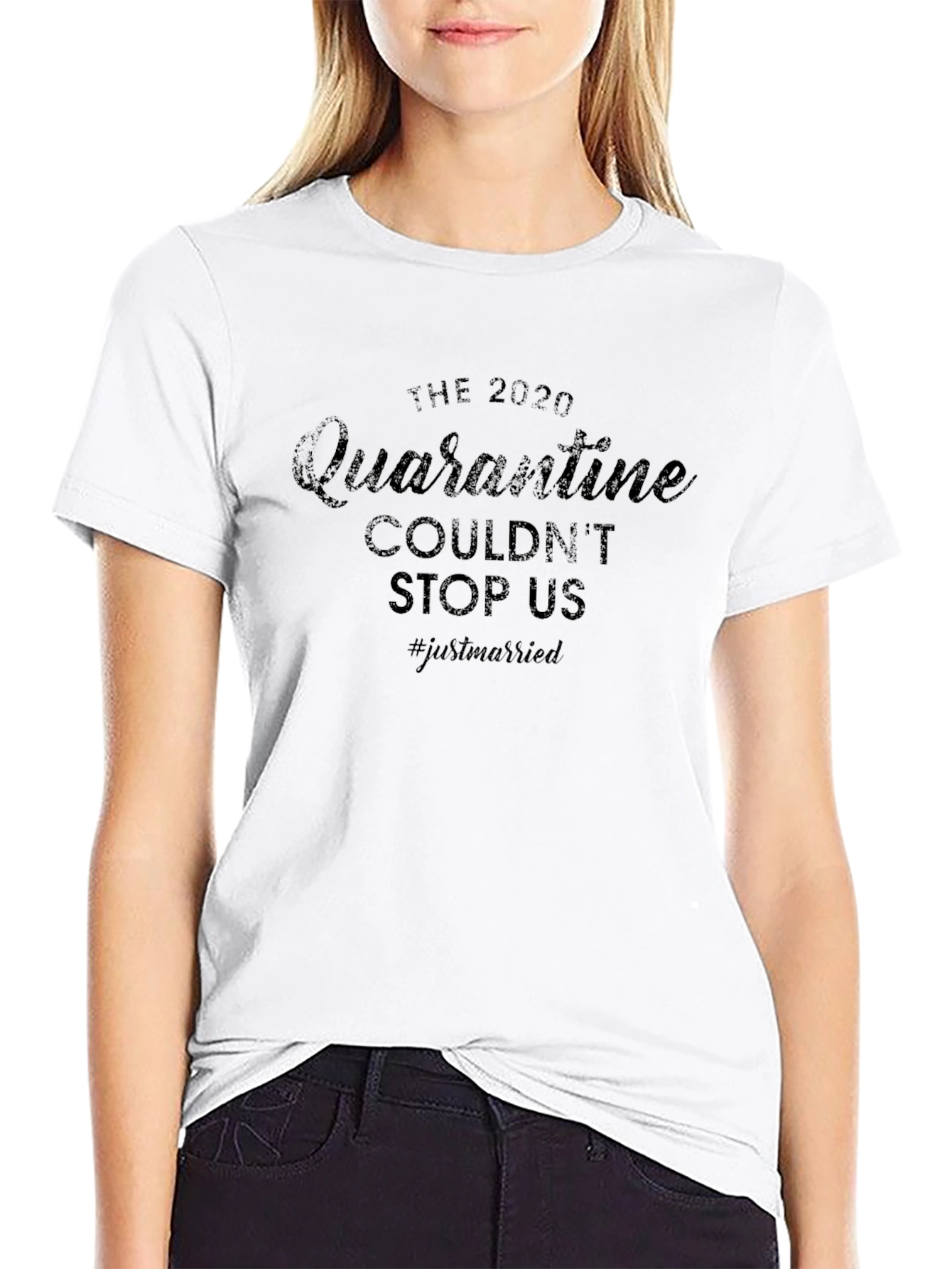 2020 Quarantine Just Married T-Shirt