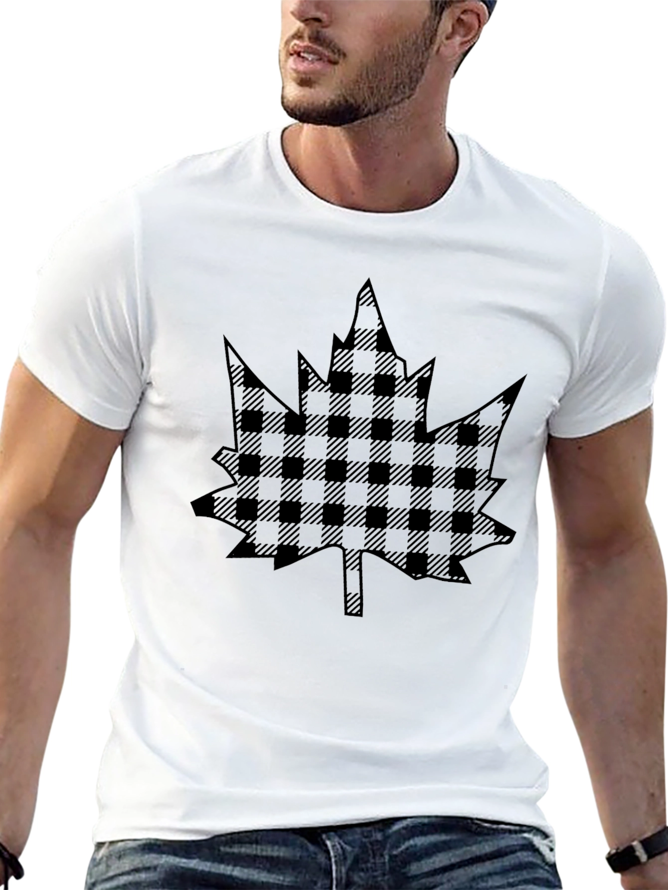 Maple Leaf Plaid Graphic Tee