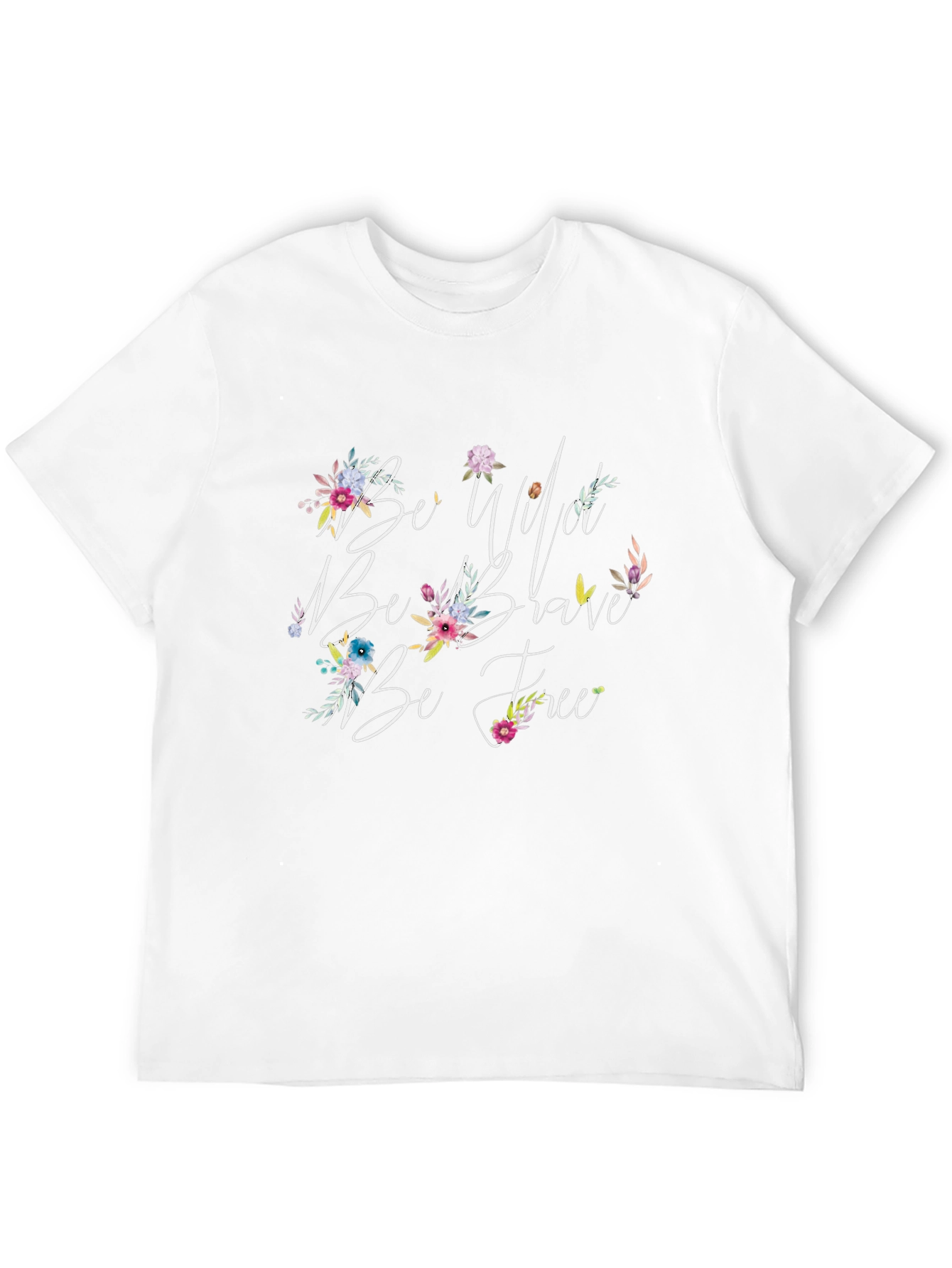 Be Wild Brave Free Black T-Shirt