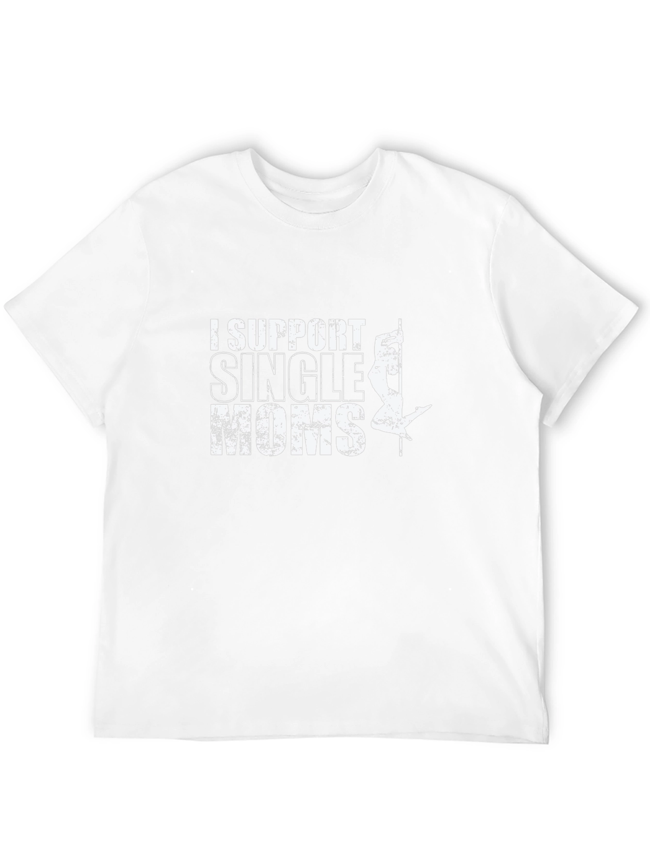I Support Single Moms Black Graphic Tee