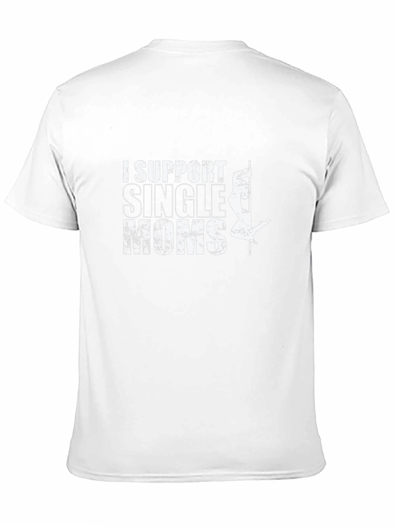I Support Single Moms Black Graphic Tee