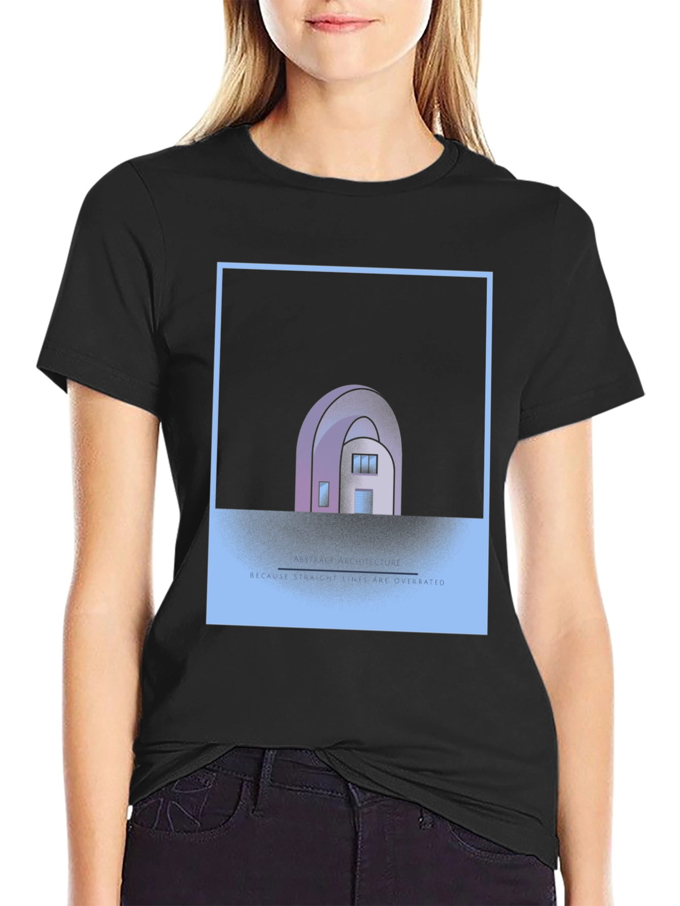 Abstract House Graphic Tee - Unique Style