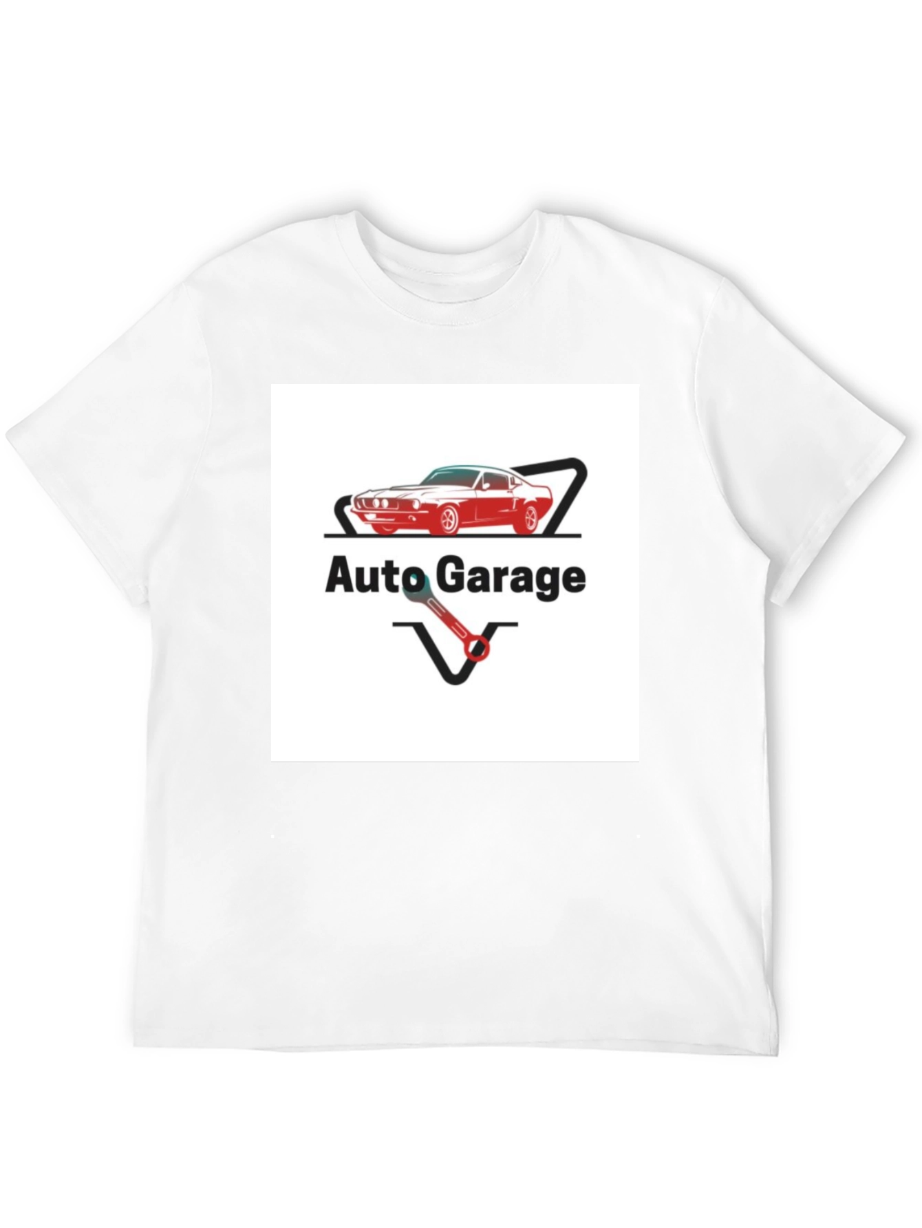 Auto Garage Graphic Tee - Classic Car Design