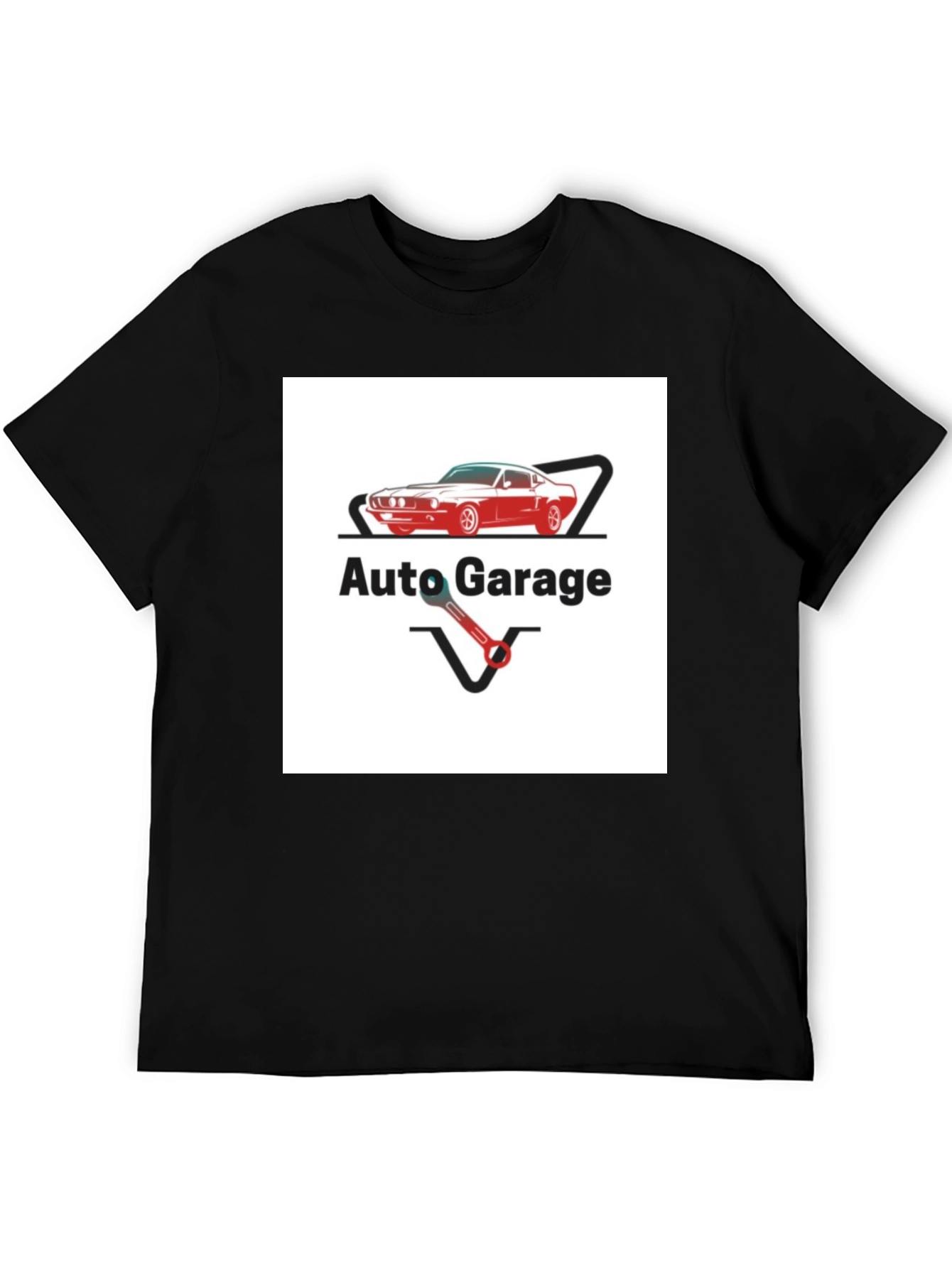 Auto Garage Graphic Tee - Classic Car Design