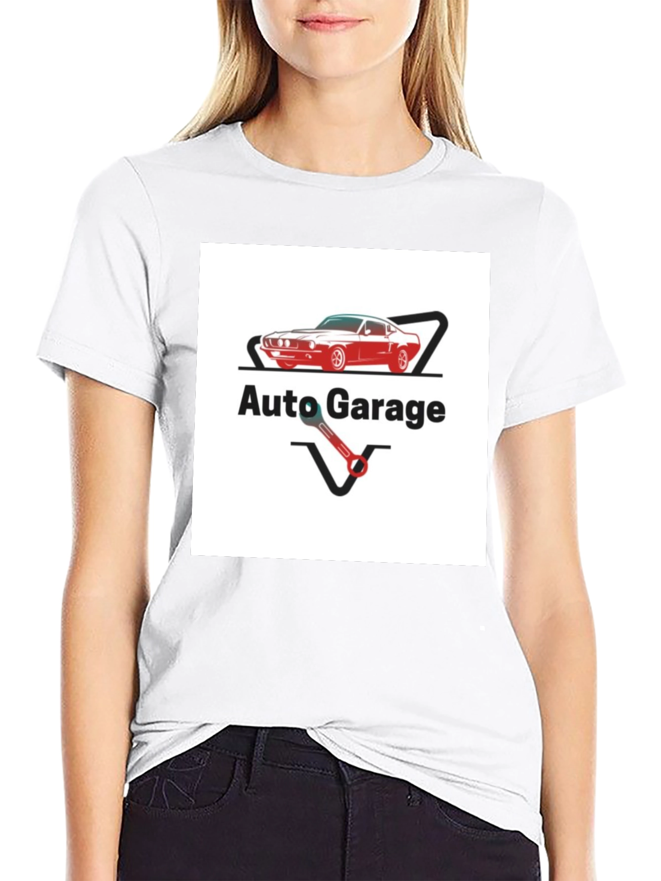 Auto Garage Graphic Tee - Classic Car Design