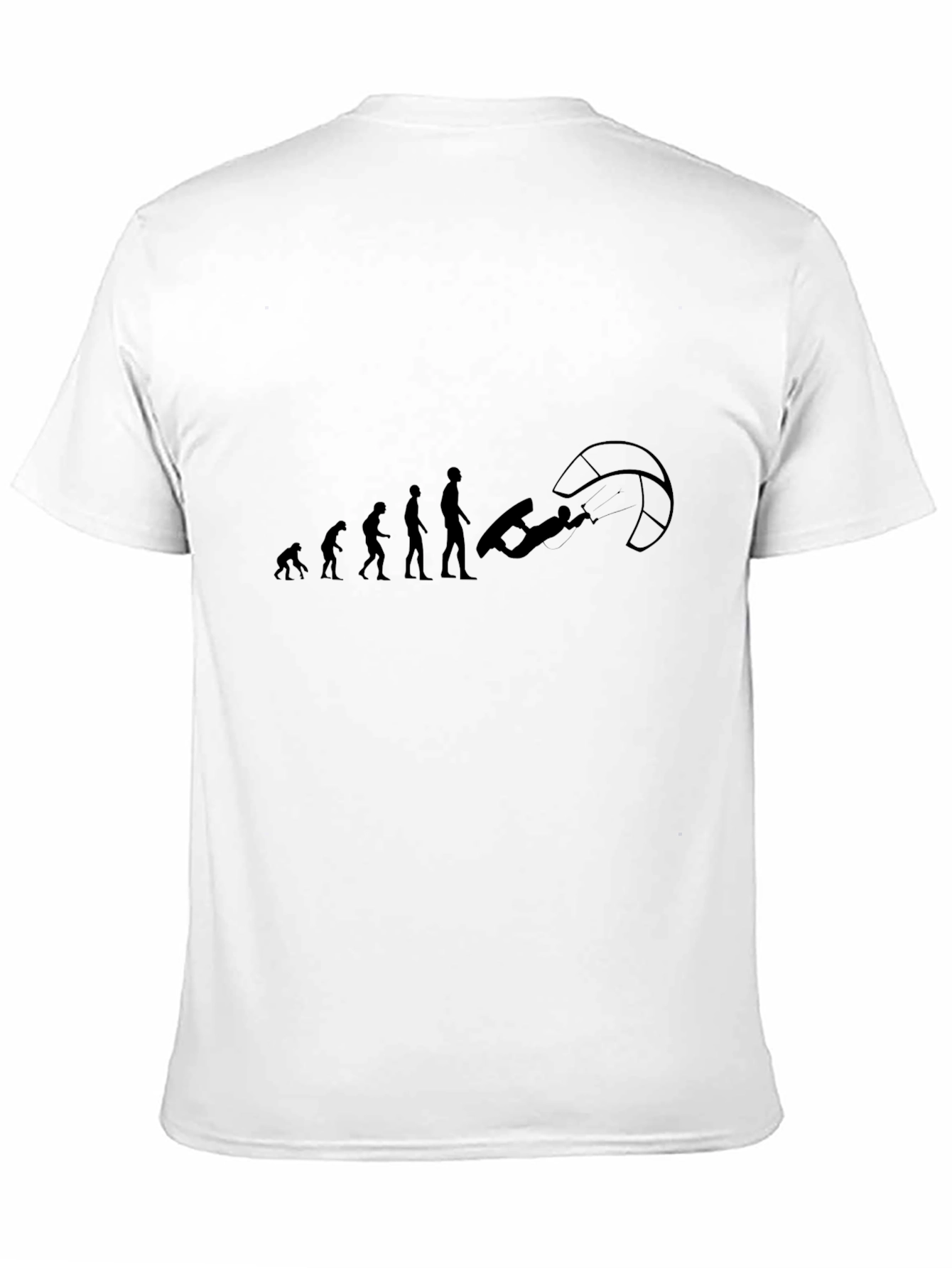 Evolution of Kitesurfing T-Shirt - Black Cotton Tee