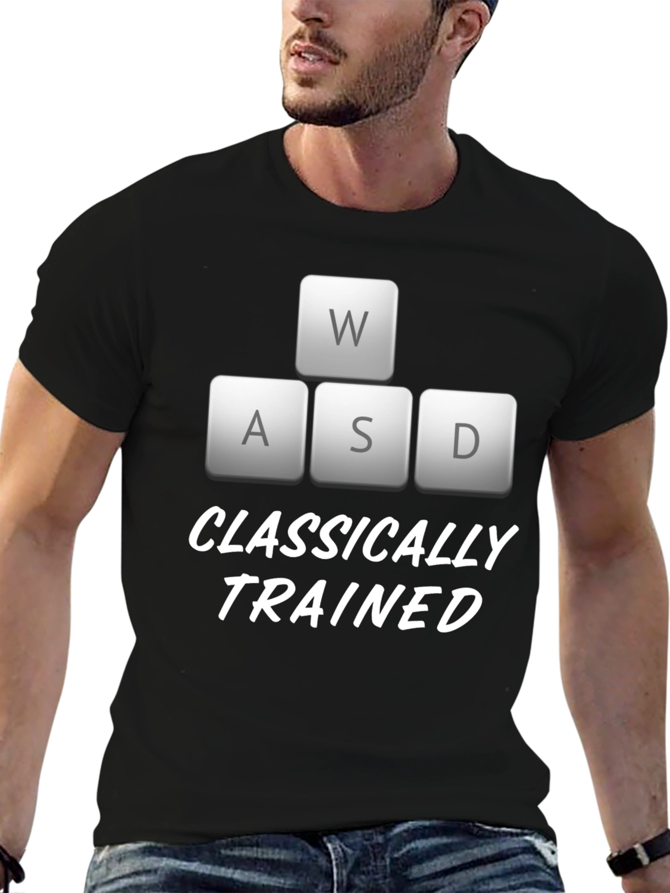 Classically Trained Gamer T-Shirt - WASD Design