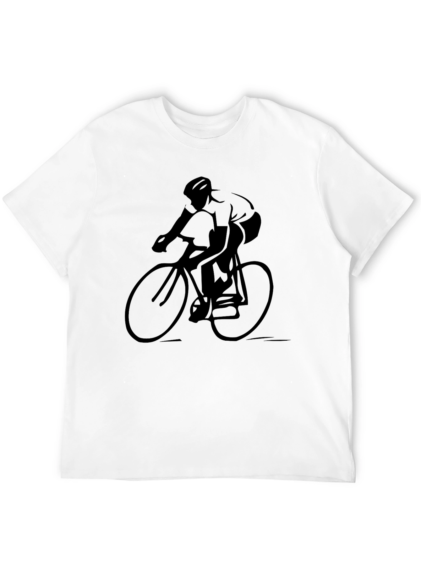 Cyclist Graphic T-Shirt - Black