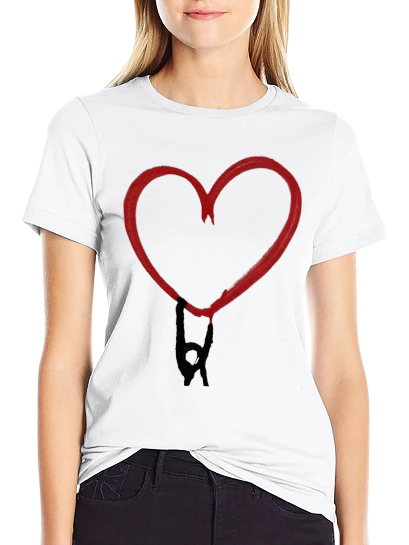 Heart Hands Black T-Shirt