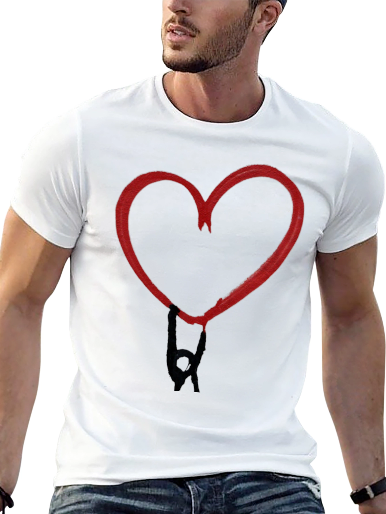 Heart Hands Black T-Shirt