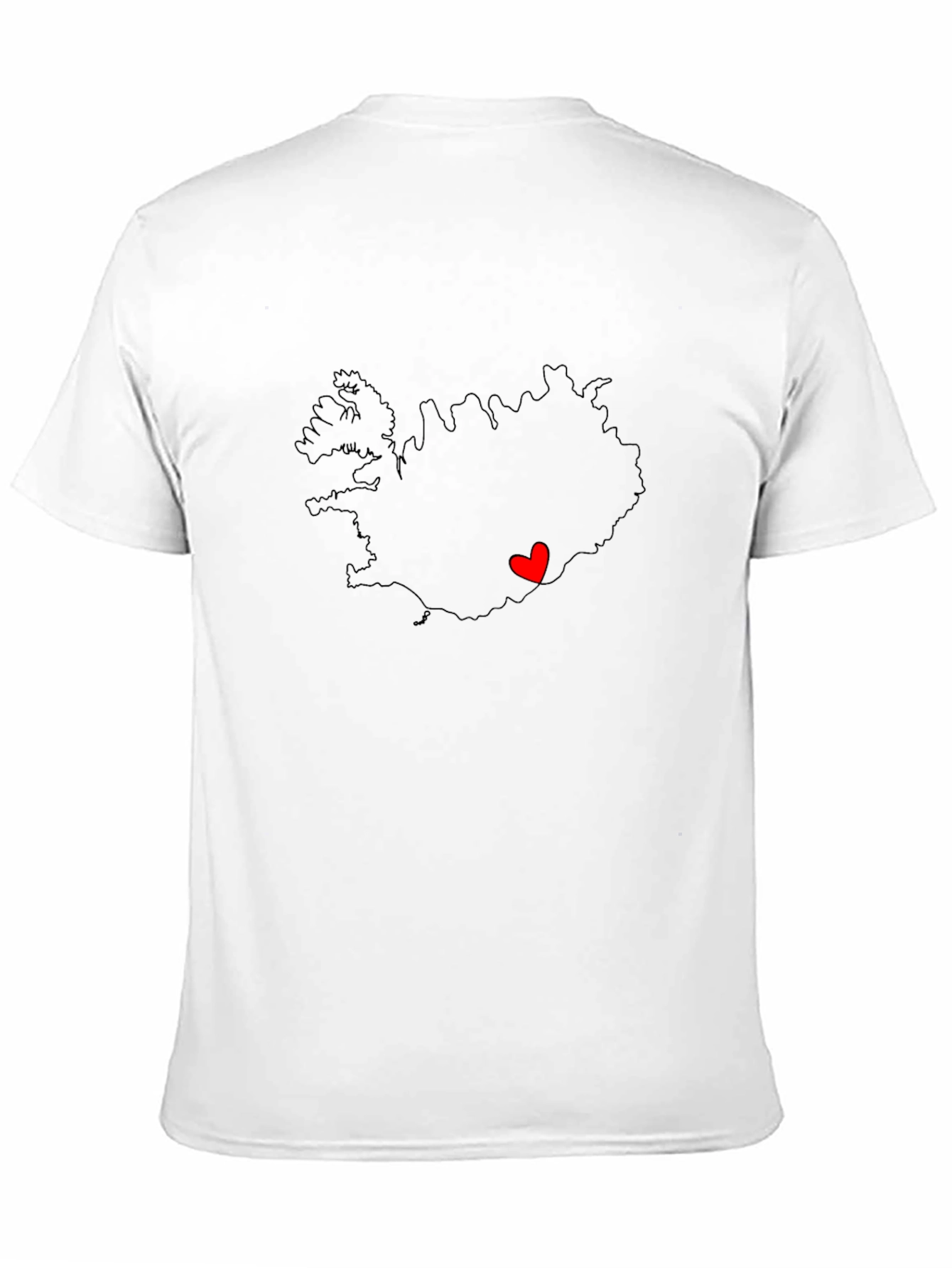 Iceland Love T-Shirt - Mens Black Graphic Tee