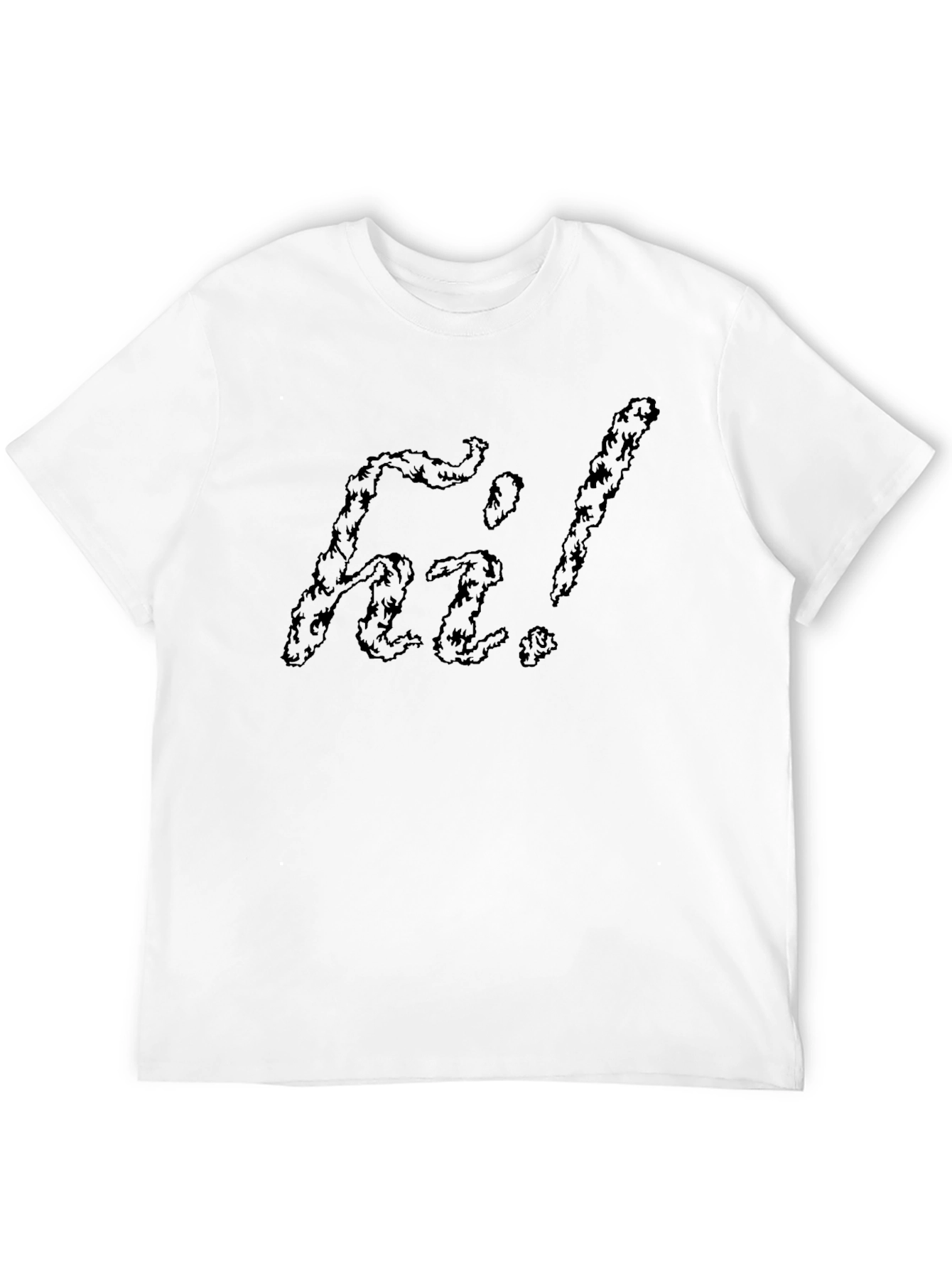 Edgy Hi! Graphic Black Cotton Tee