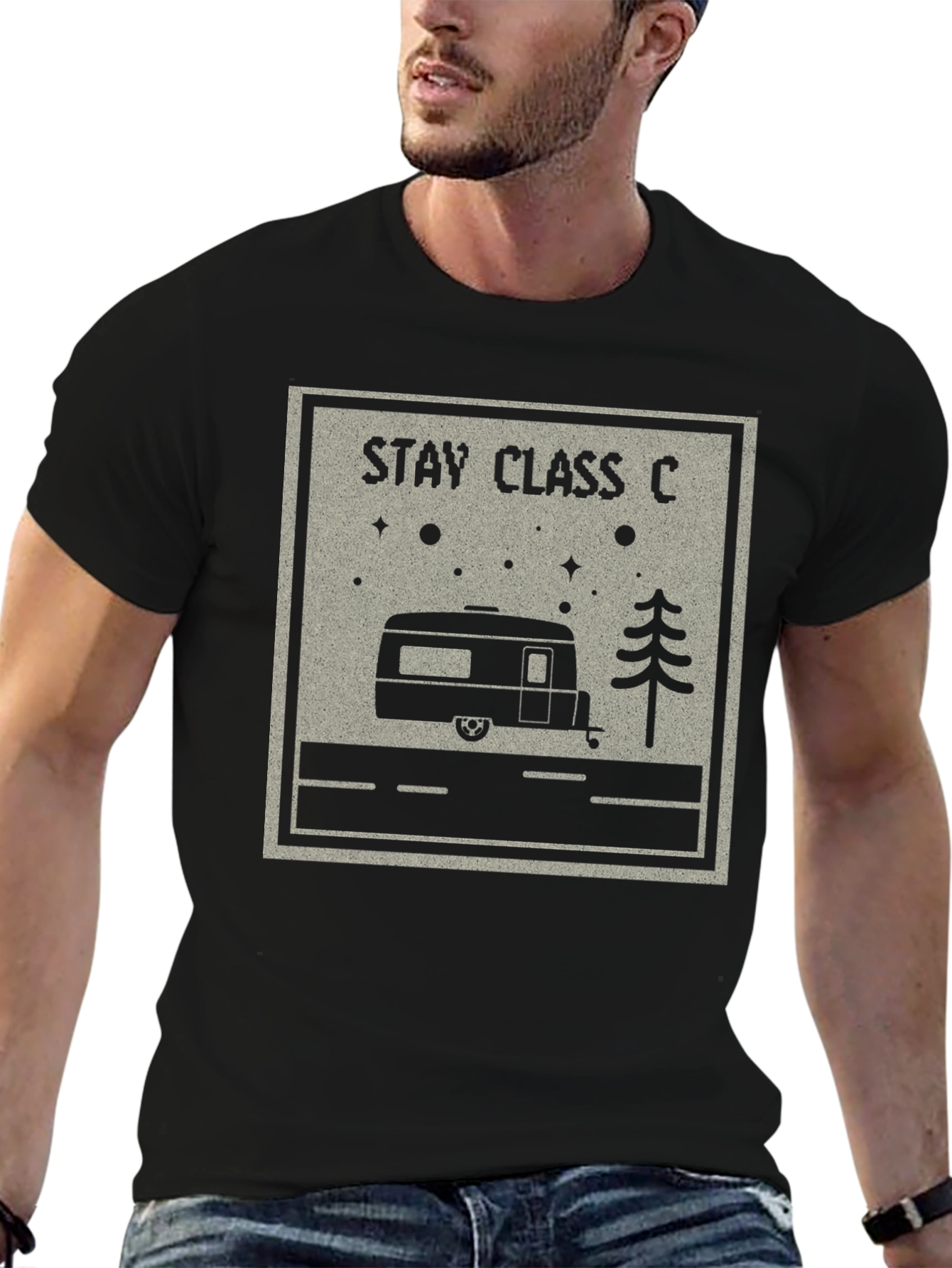 Stay Class C Camper T-Shirt - RV Adventure Tee