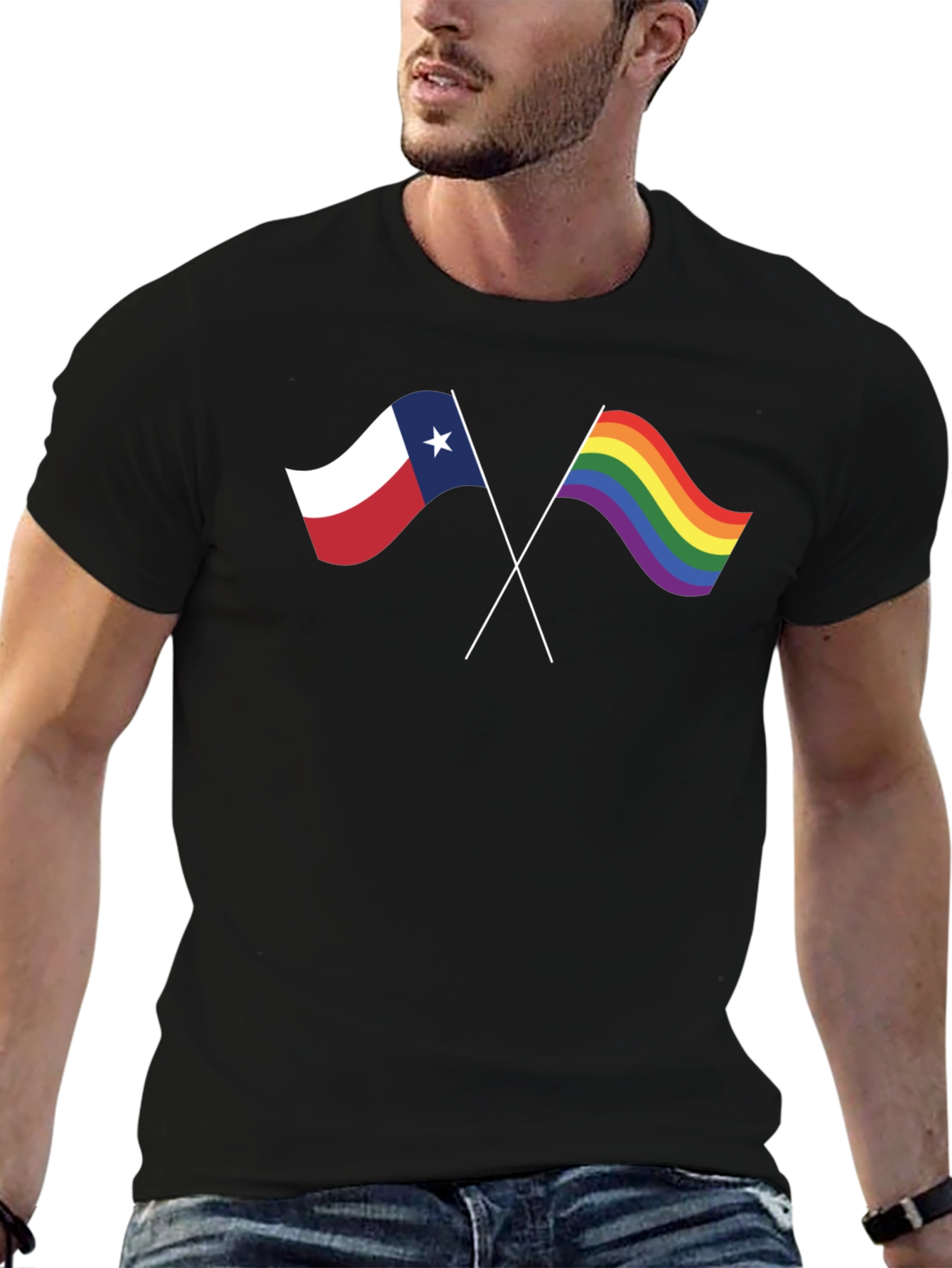 Texas Pride T-Shirt - Waving Flags